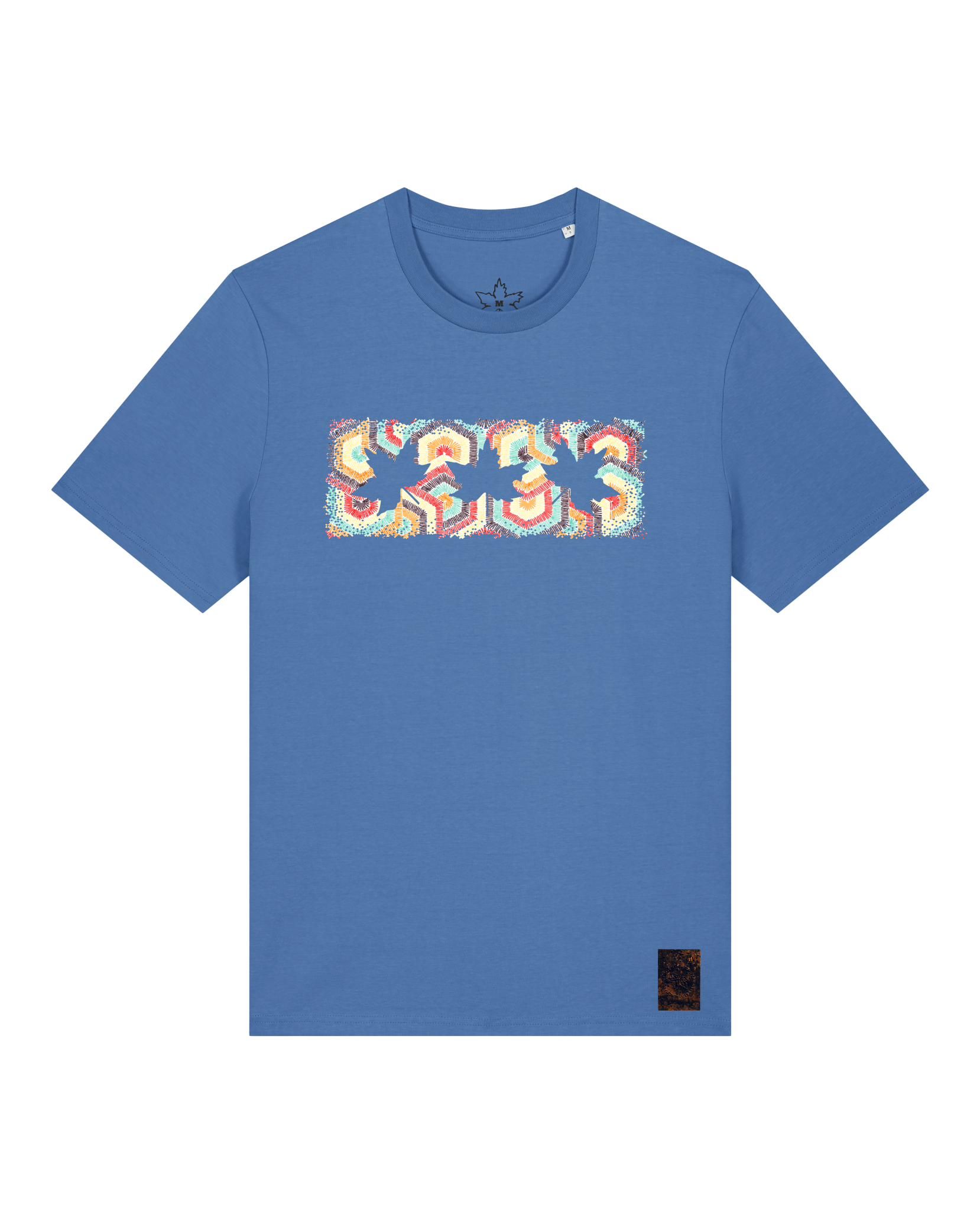 bio-unisex-medium fit-tshirt-t(h)ree leafes drift 3-sttu169-hortensie-front