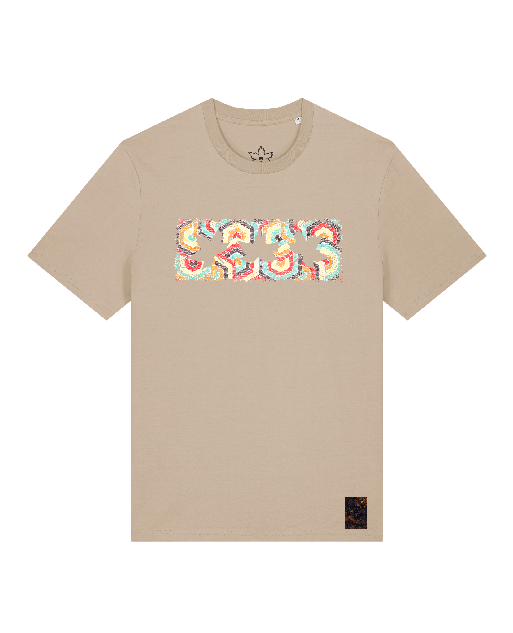 bio-unisex-medium fit-tshirt-t(h)ree leafes drift 3-sttu169-treibsand-front