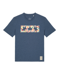 bio-unisex-medium fit-tshirt-t(h)ree leafes drift 3-sttu169-walblau-front