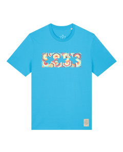 bio-unisex-medium fit-tshirt-t(h)ree leafes drift 3-sttu169-wasserblau-front
