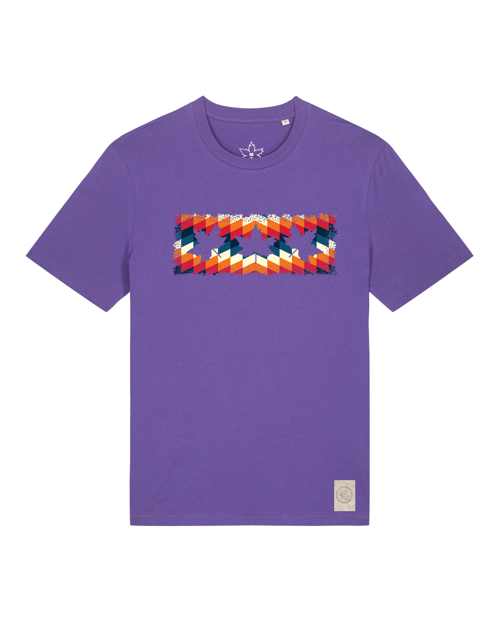 bio-unisex-medium fit-tshirt-t(h)ree leafes drift 4-sttu169-blaukraut-front