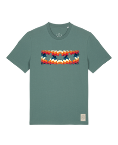 bio-unisex-medium fit-tshirt-t(h)ree leafes drift 4-sttu169-blautanne-front