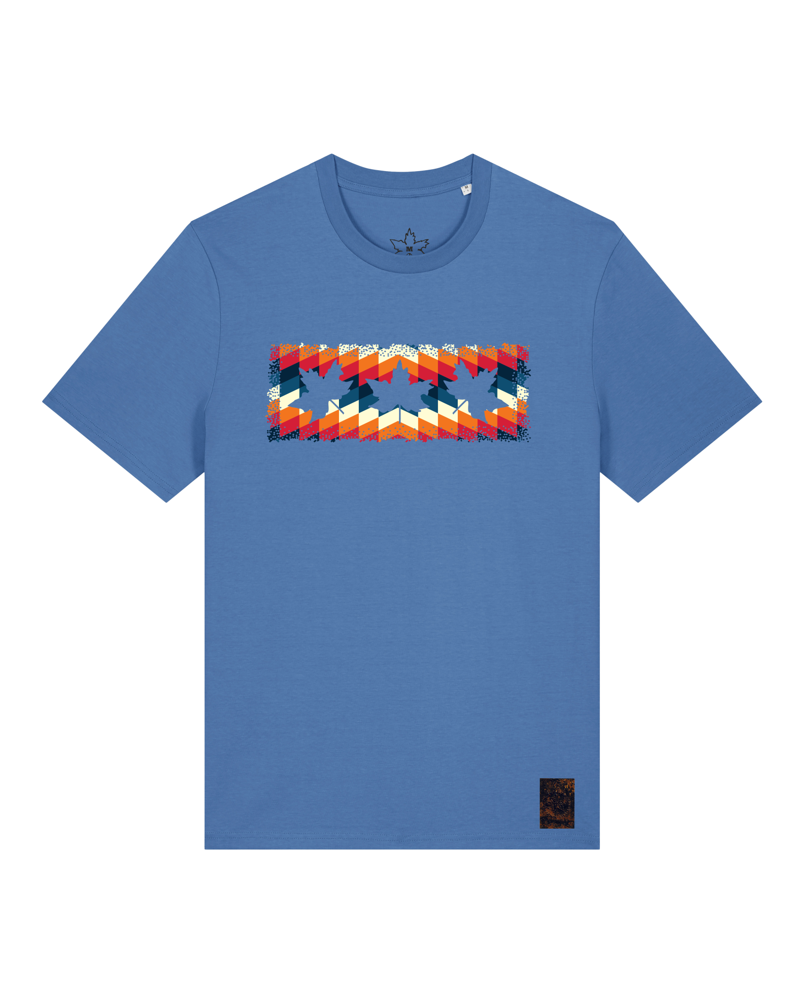 bio-unisex-medium fit-tshirt-t(h)ree leafes drift 4-sttu169-hortensie-front