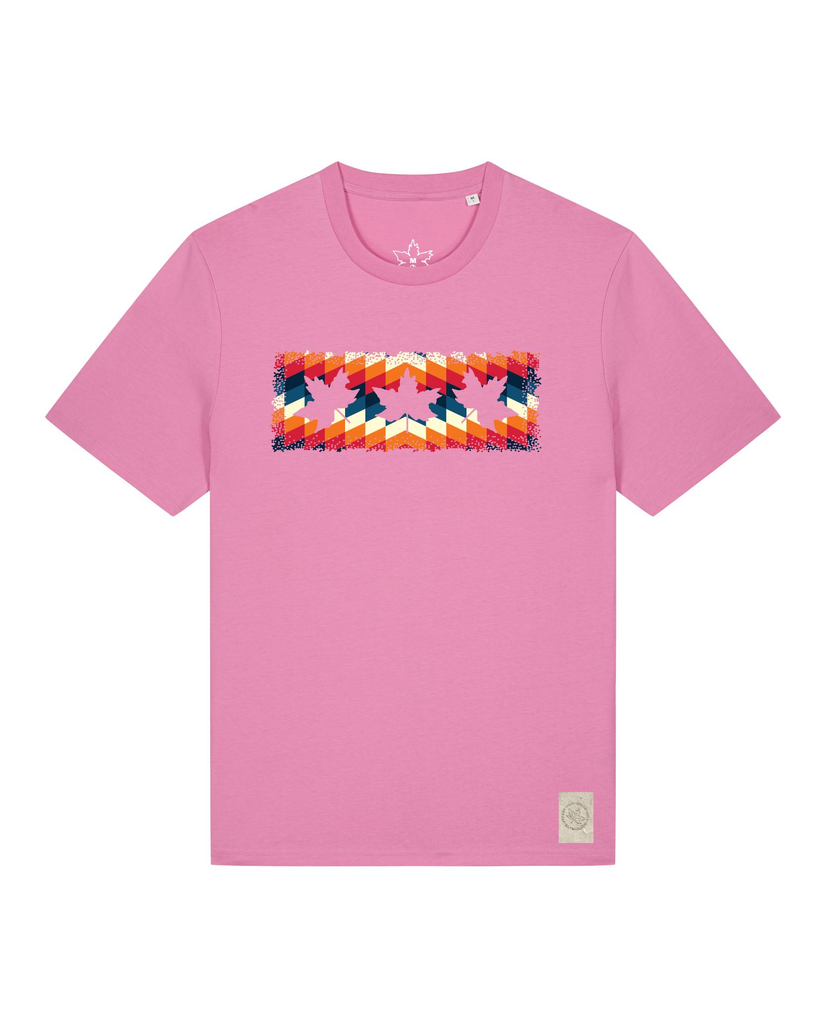 bio-unisex-medium fit-tshirt-t(h)ree leafes drift 4-sttu169-kaugummi-front