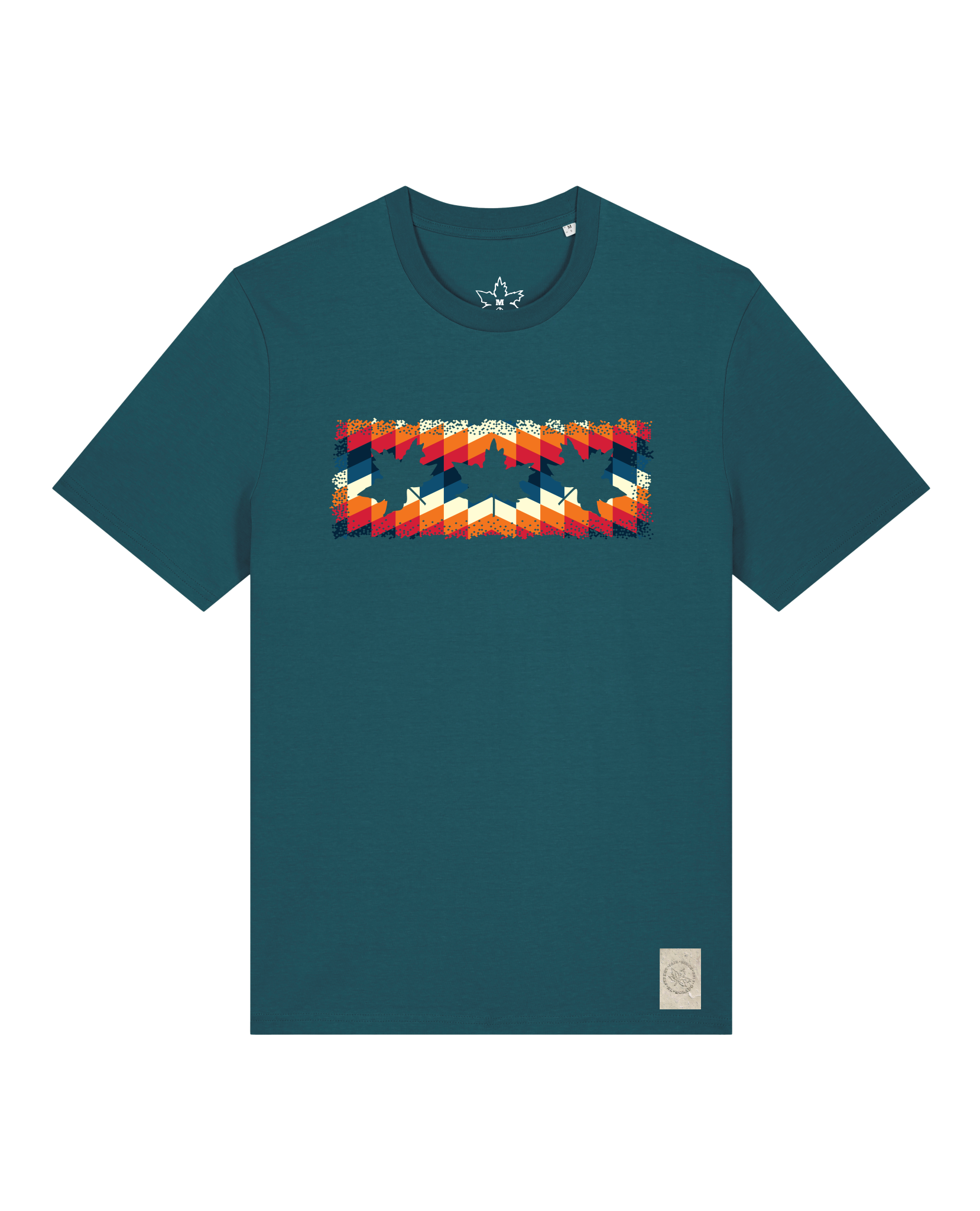 bio-unisex-medium fit-tshirt-t(h)ree leafes drift 4-sttu169-nordmanntanne-front