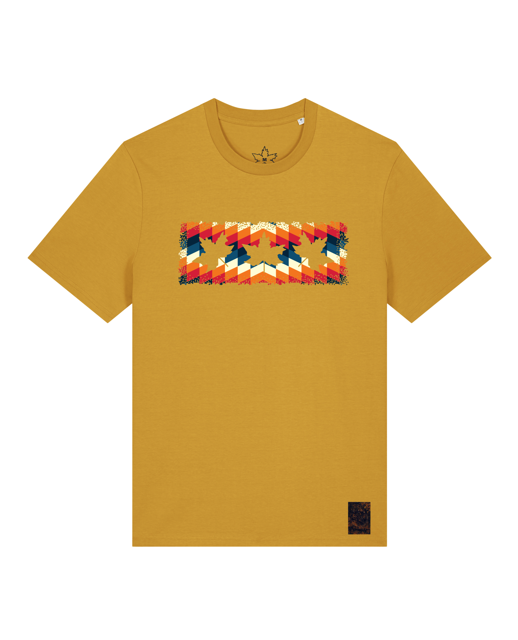 bio-unisex-medium fit-tshirt-t(h)ree leafes drift 4-sttu169-senf-front