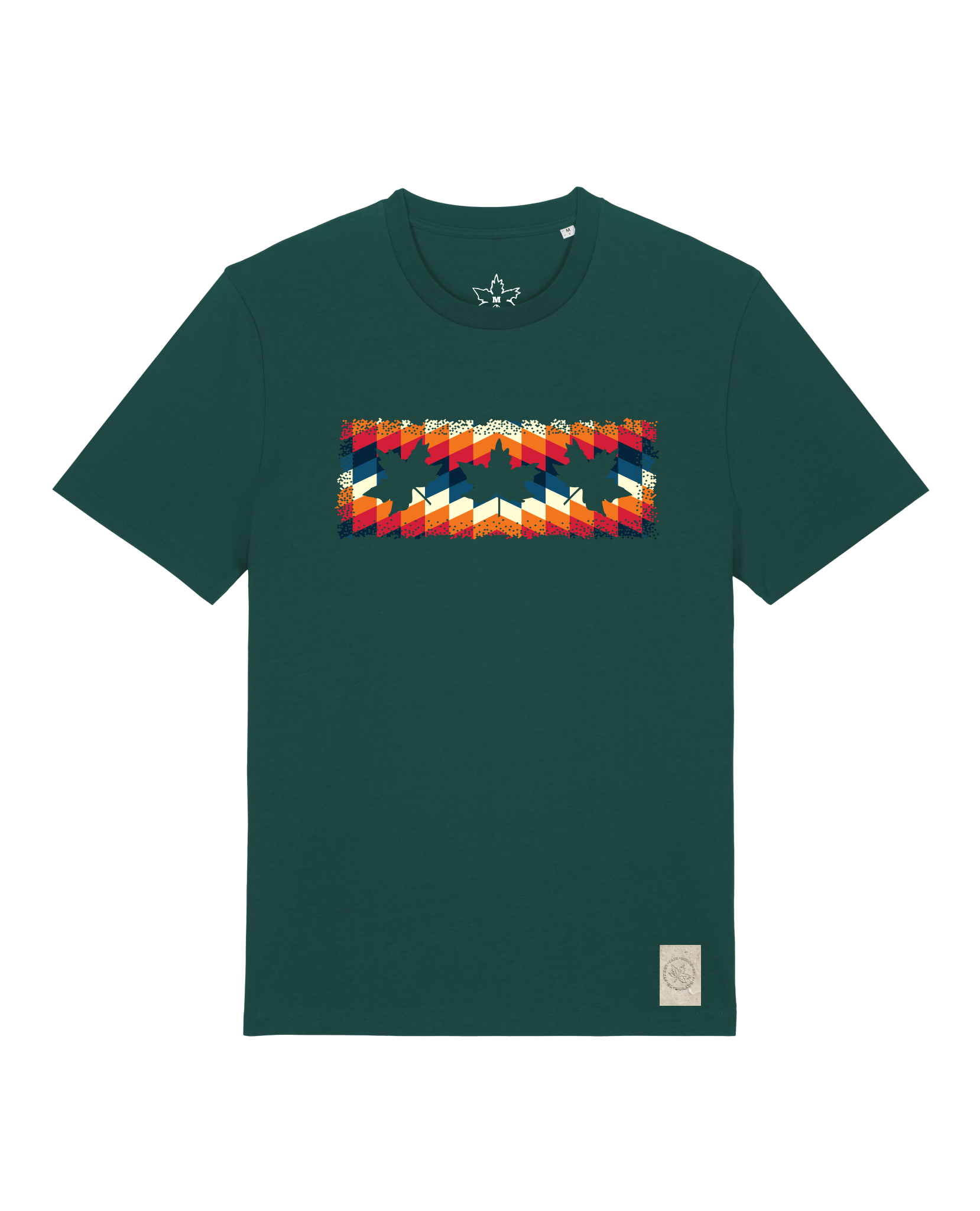 bio-unisex-medium fit-tshirt-t(h)ree leafes drift 4-sttu169-spirulina-front