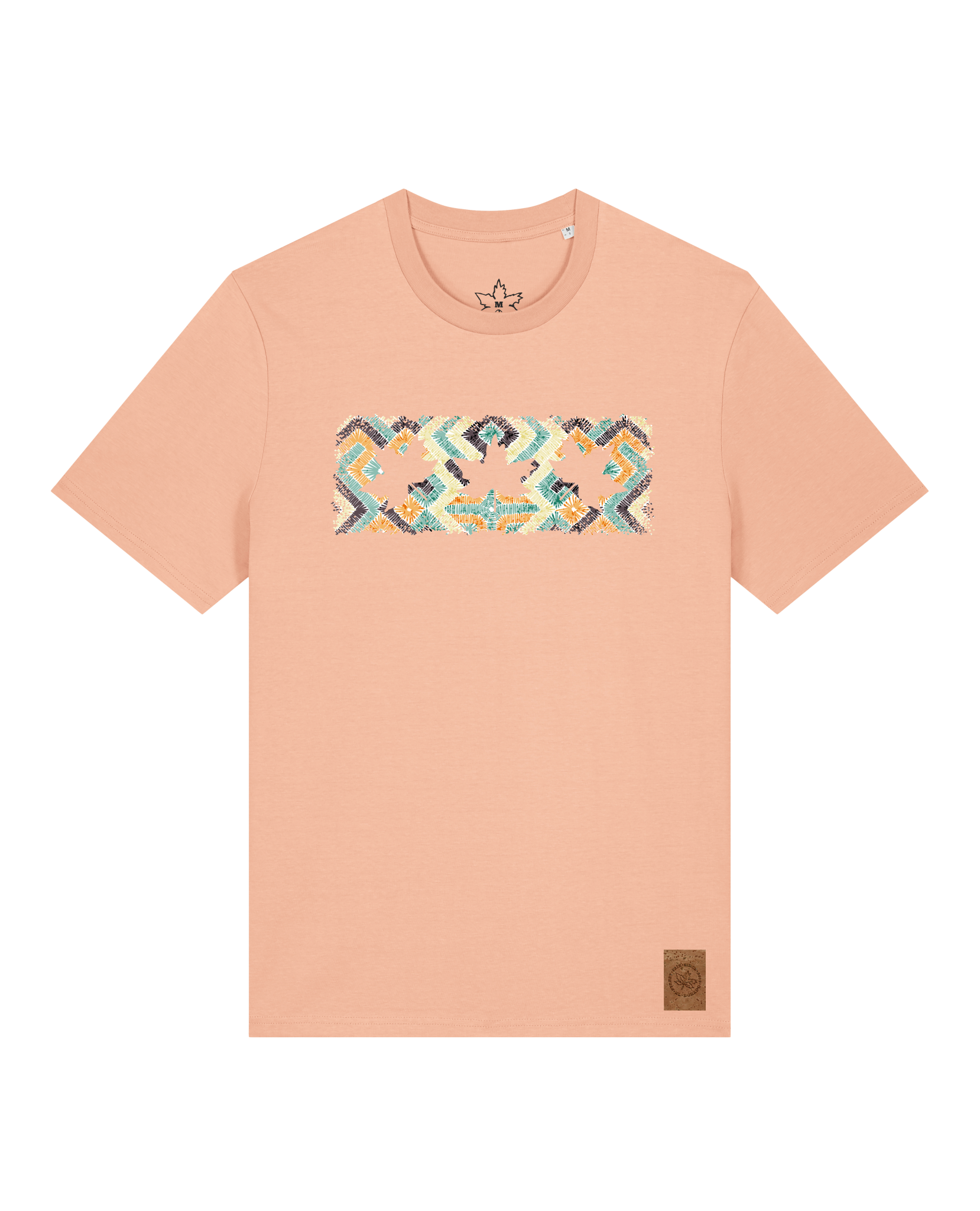 bio-unisex-medium fit-tshirt-t(h)ree leafes drift 5-sttu169-agyptische keramik-front