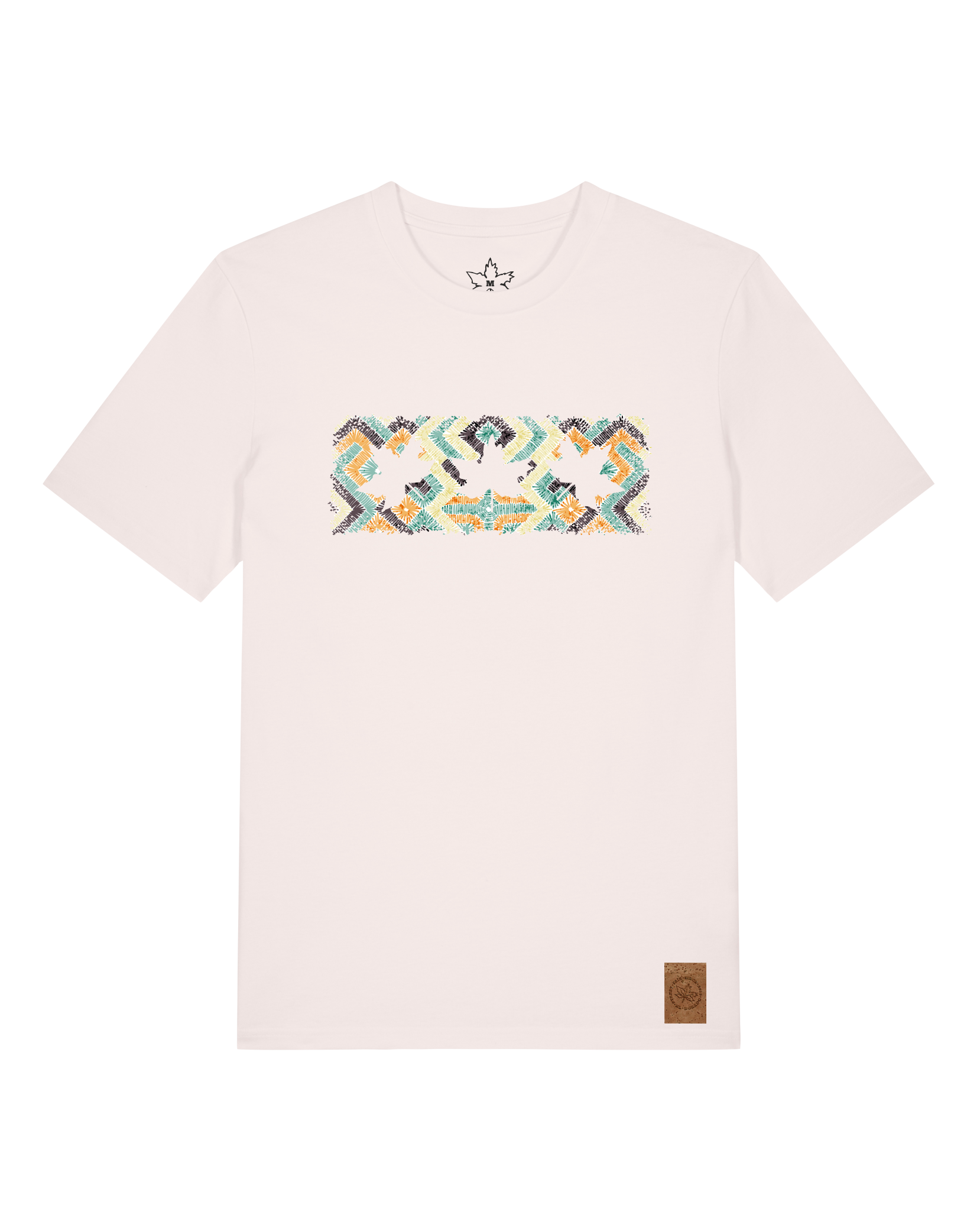 bio-unisex-medium fit-tshirt-t(h)ree leafes drift 5-sttu169-baumwollblute-front