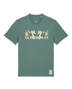 bio-unisex-medium fit-tshirt-t(h)ree leafes drift 5-sttu169-blautanne-front