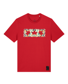 bio-unisex-medium fit-tshirt-t(h)ree leafes drift 5-sttu169-erdbeere-front