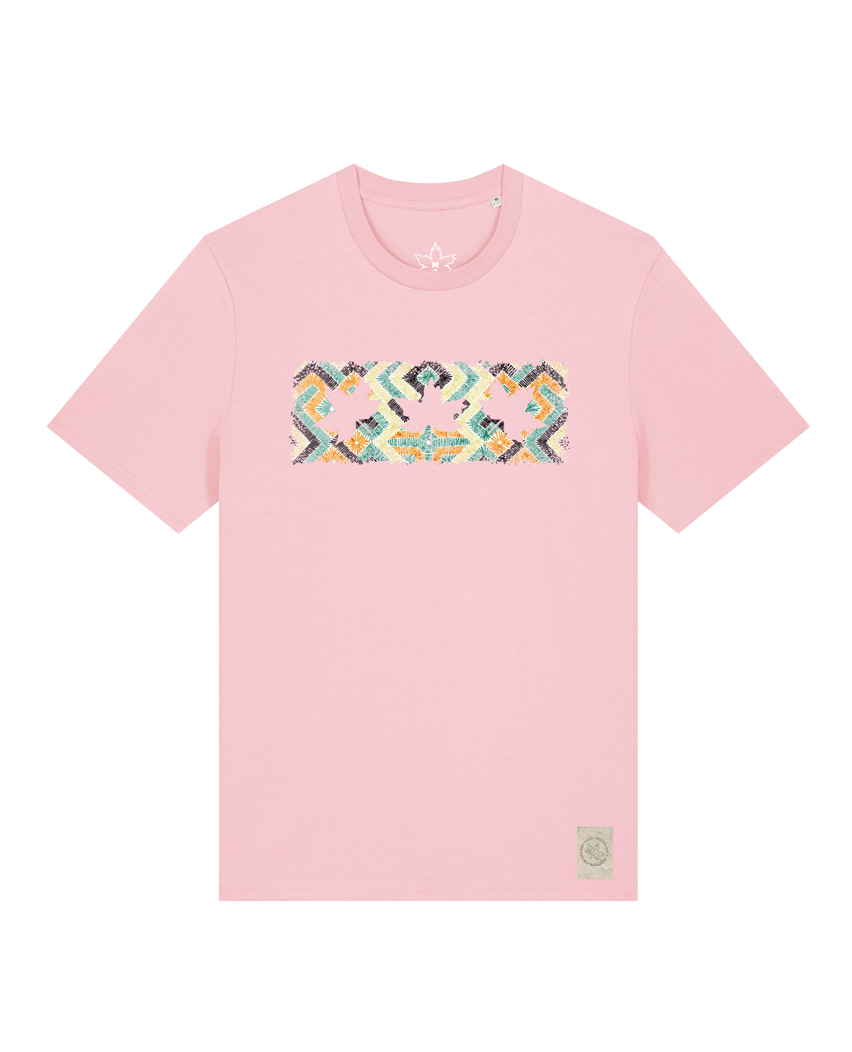 bio-unisex-medium fit-tshirt-t(h)ree leafes drift 5-sttu169-flamingo-front