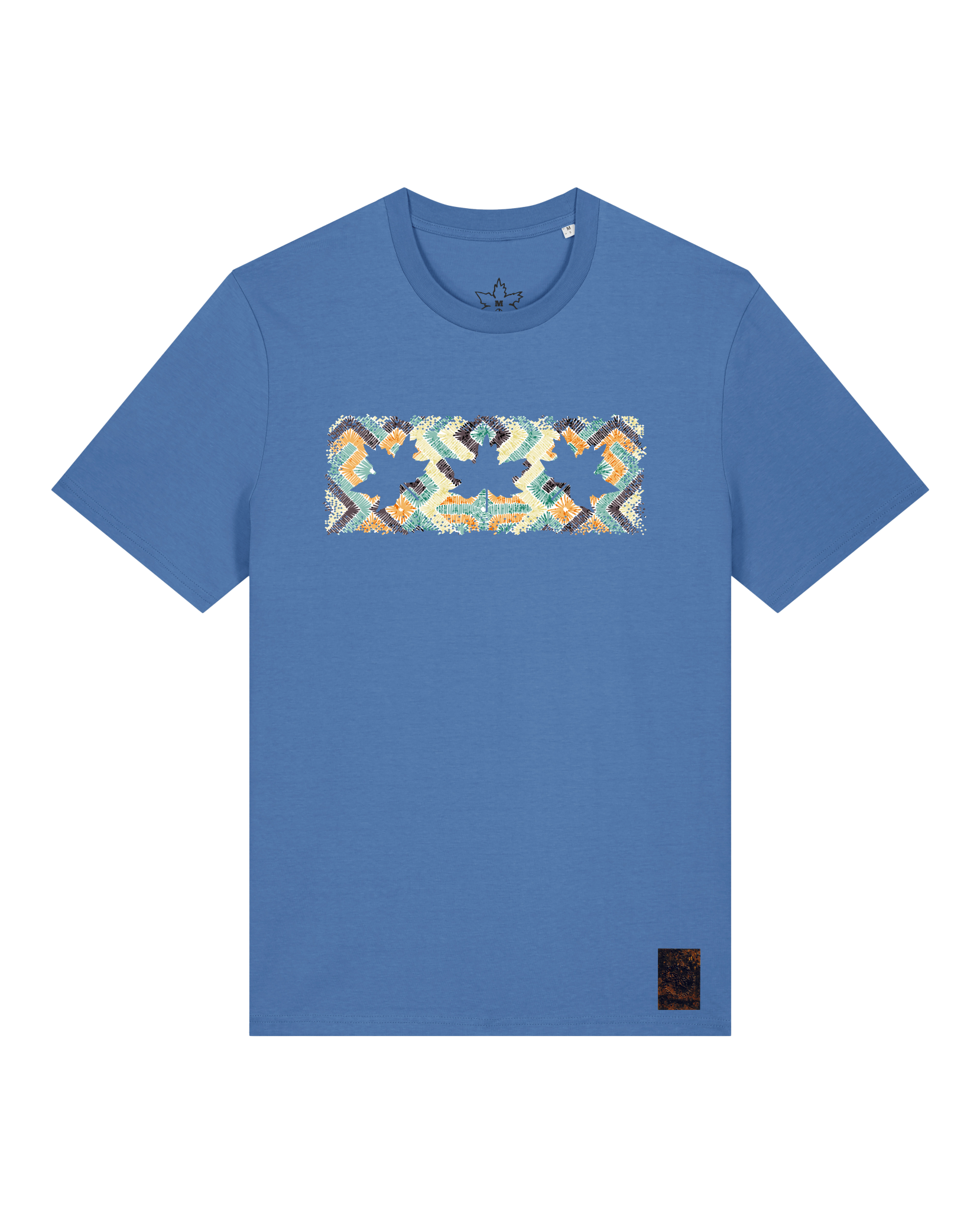 bio-unisex-medium fit-tshirt-t(h)ree leafes drift 5-sttu169-hortensie-front