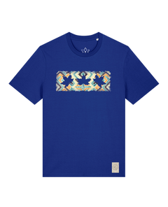 bio-unisex-medium fit-tshirt-t(h)ree leafes drift 5-sttu169-kornblume-front