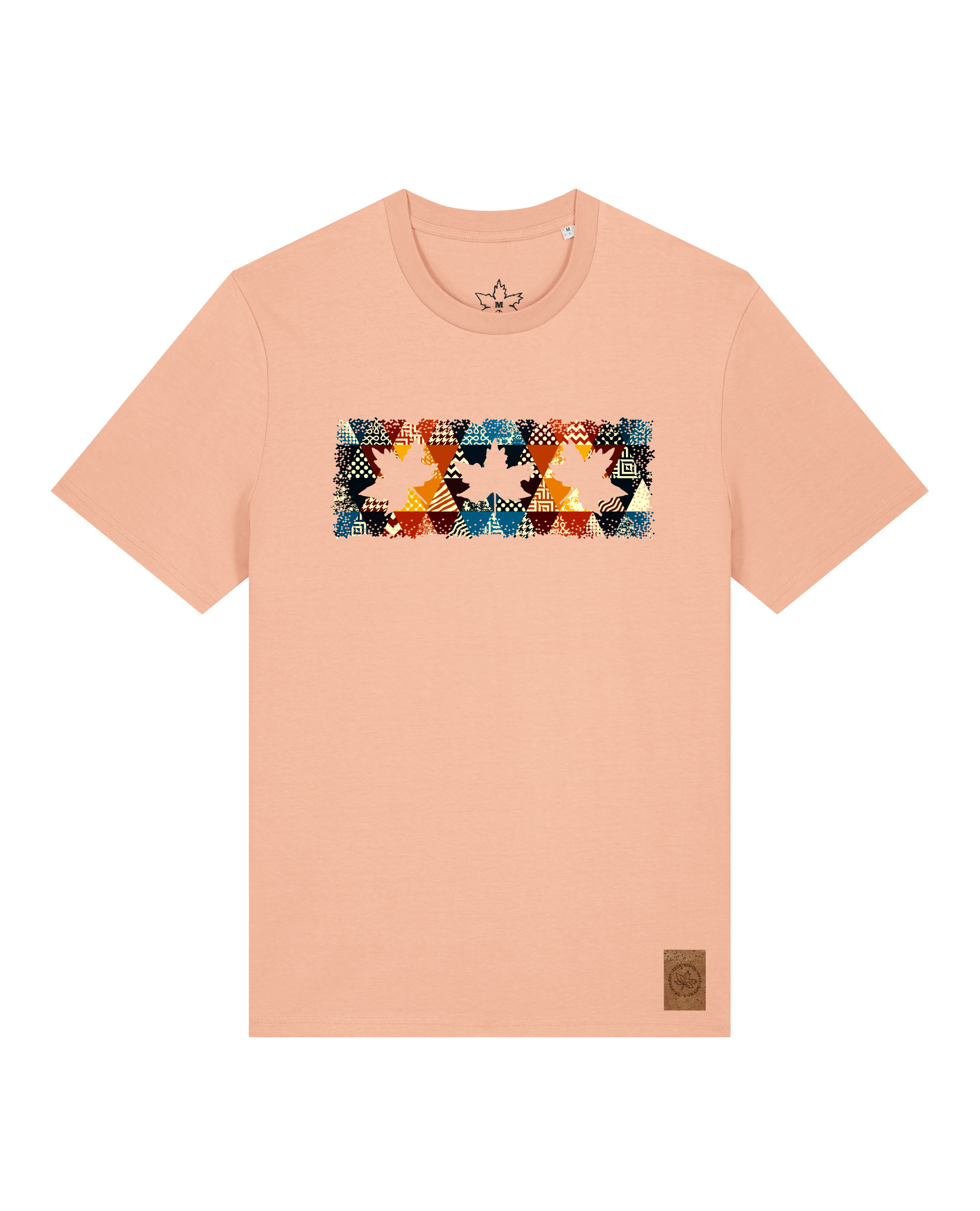 bio-unisex-medium fit-tshirt-t(h)ree leafes drift 6-sttu169-agyptische keramik-front