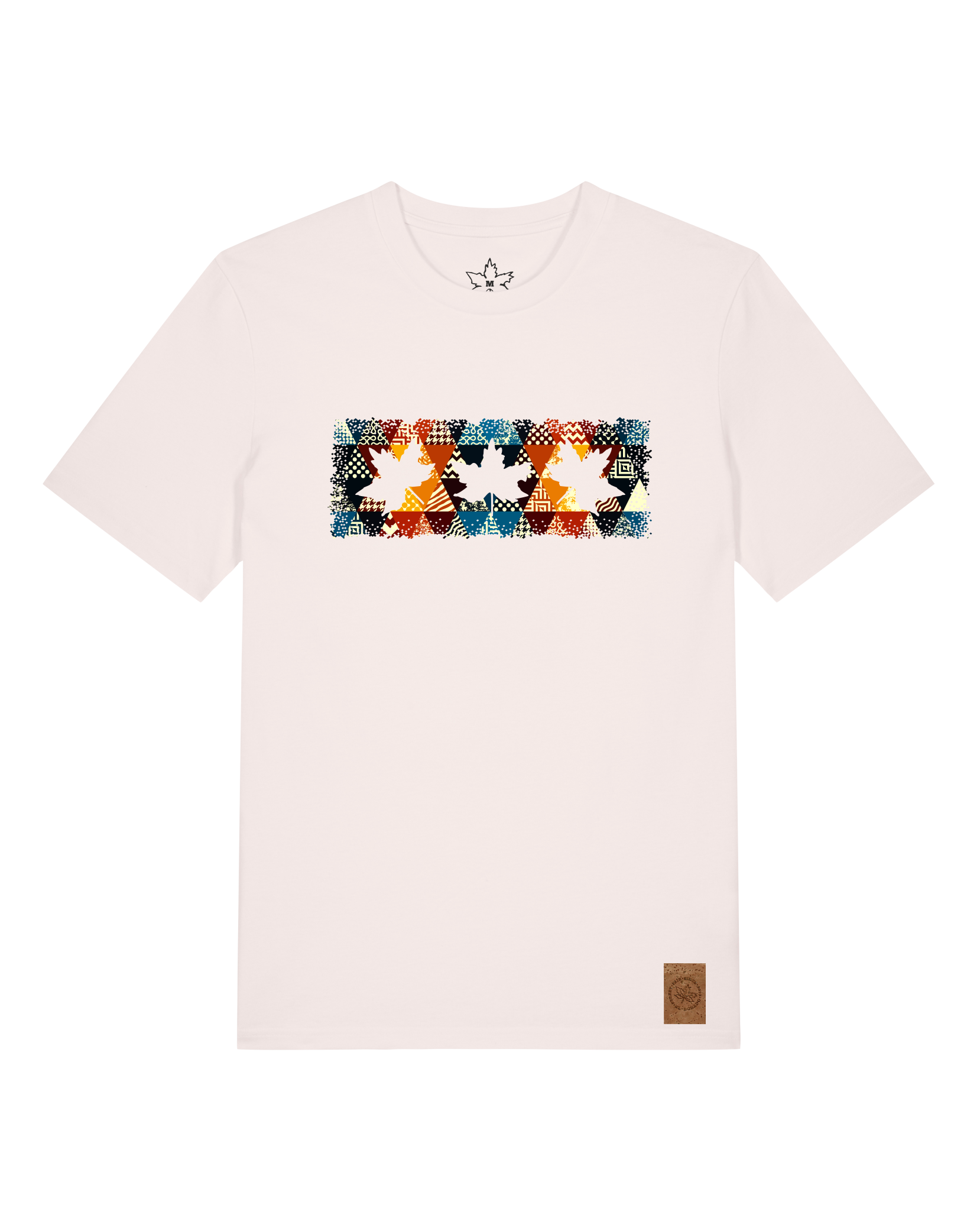 bio-unisex-medium fit-tshirt-t(h)ree leafes drift 6-sttu169-baumwollblute-front