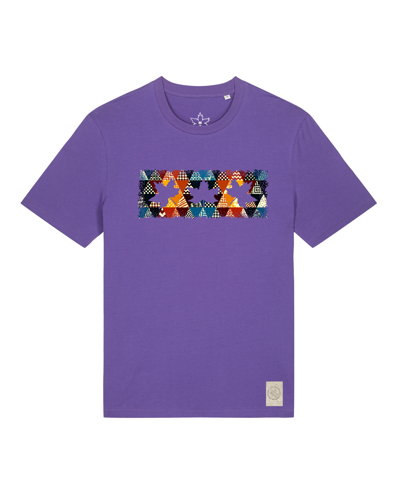 bio-unisex-medium fit-tshirt-t(h)ree leafes drift 6-sttu169-blaukraut-front