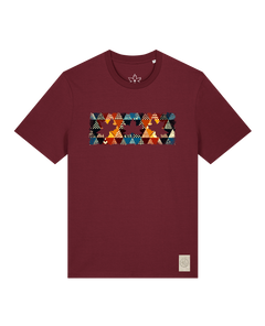 bio-unisex-medium fit-tshirt-t(h)ree leafes drift 6-sttu169-burgunder rot-front