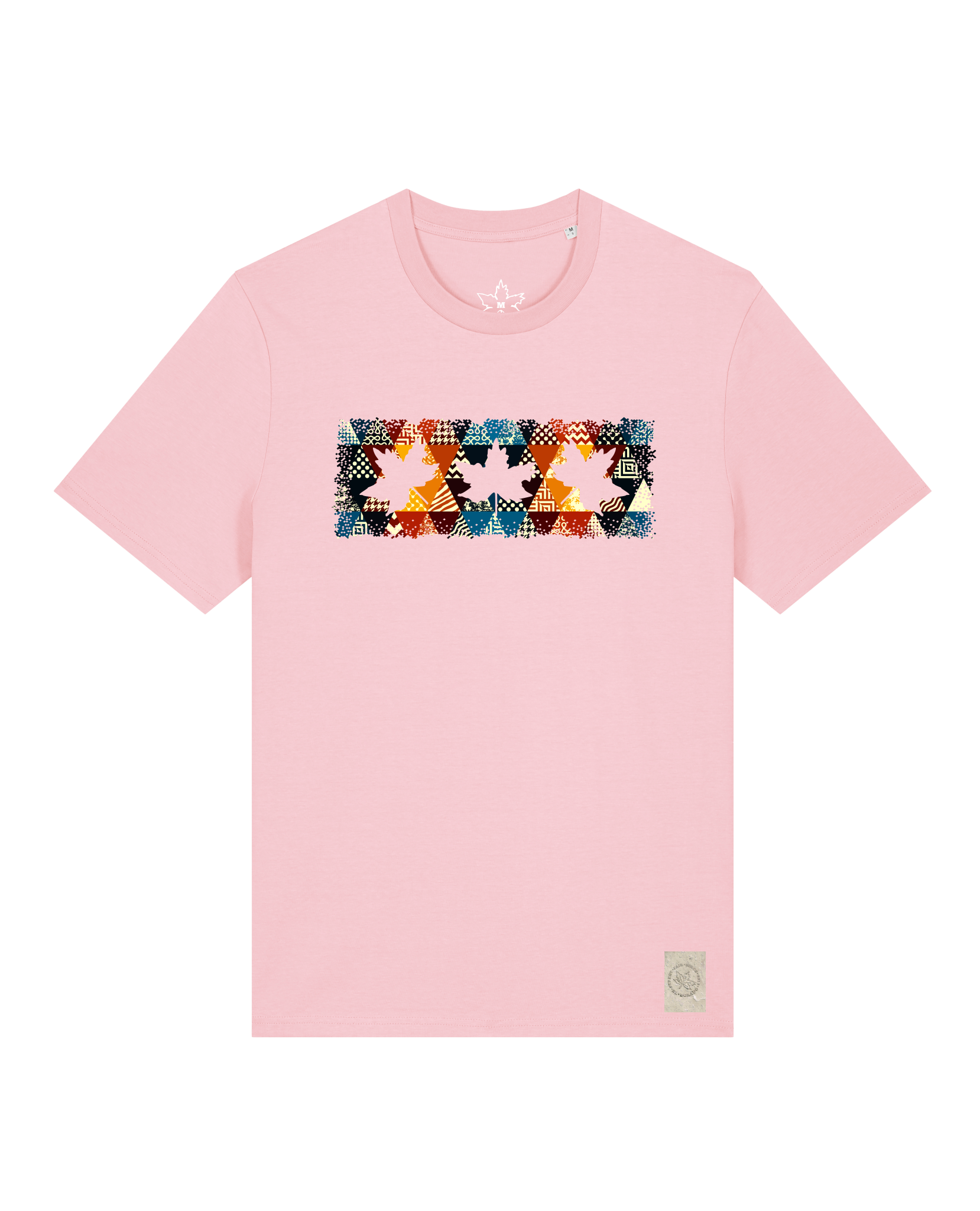 bio-unisex-medium fit-tshirt-t(h)ree leafes drift 6-sttu169-flamingo-front