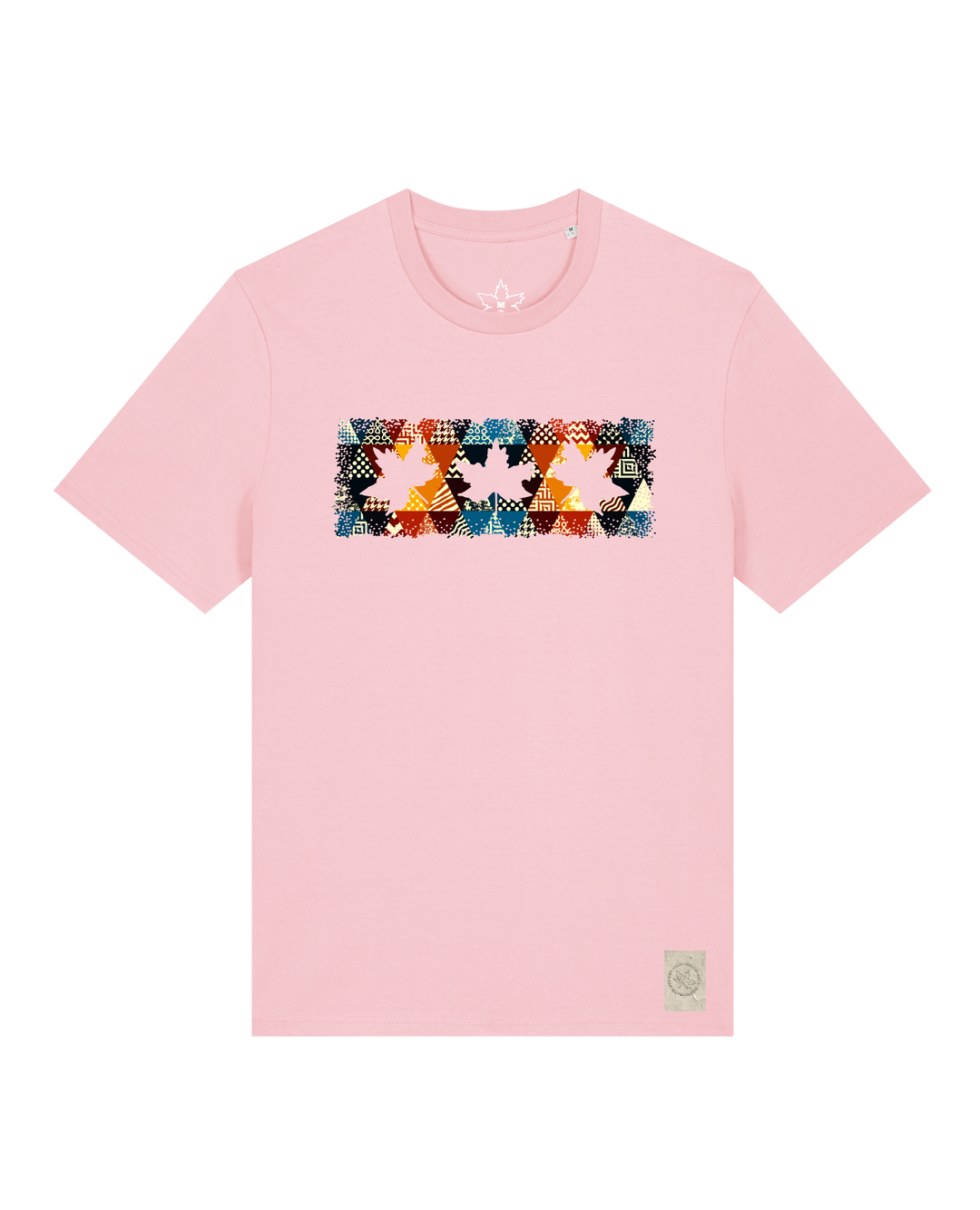 bio-unisex-medium fit-tshirt-t(h)ree leafes drift 6-sttu169-flamingo-front