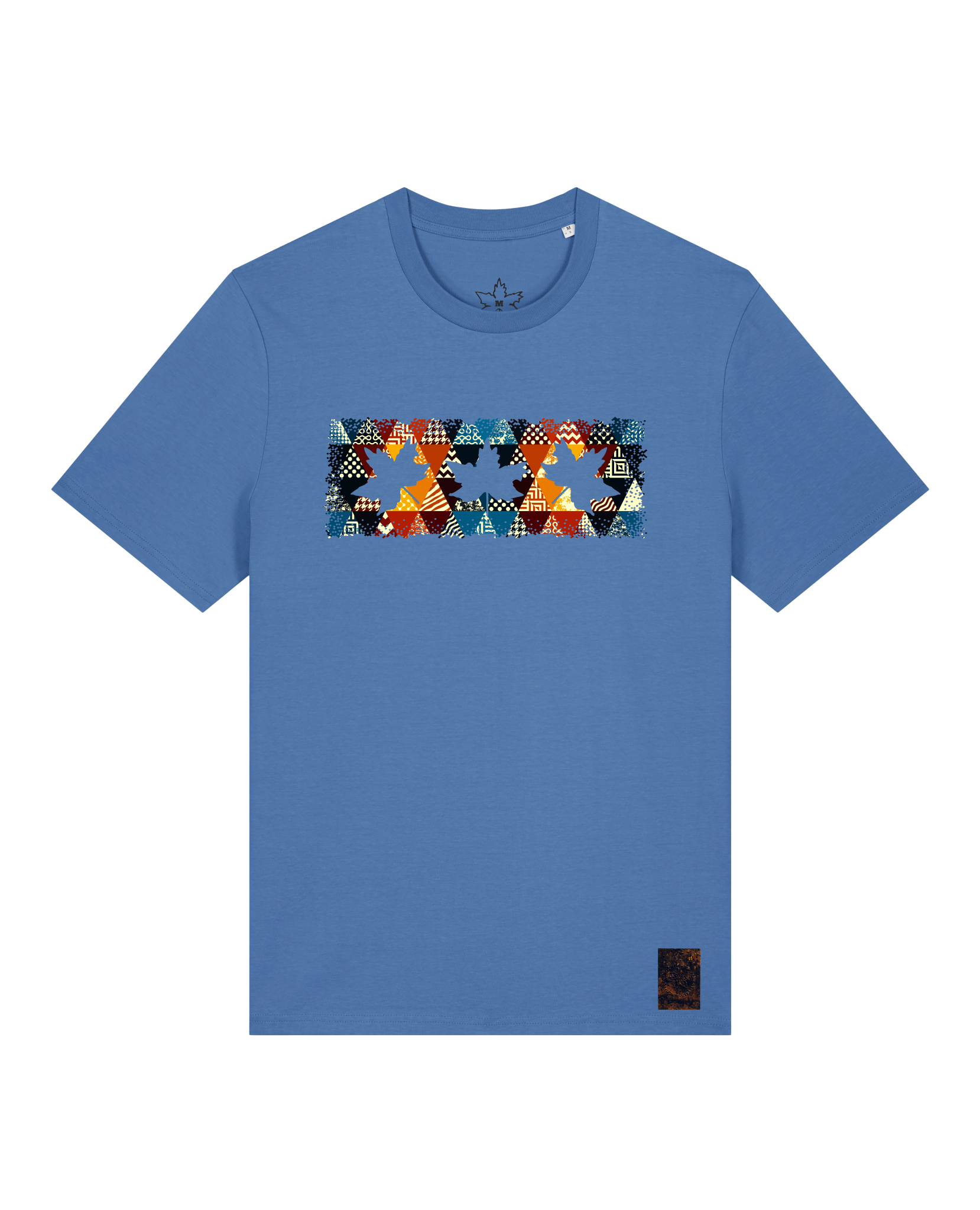 bio-unisex-medium fit-tshirt-t(h)ree leafes drift 6-sttu169-hortensie-front