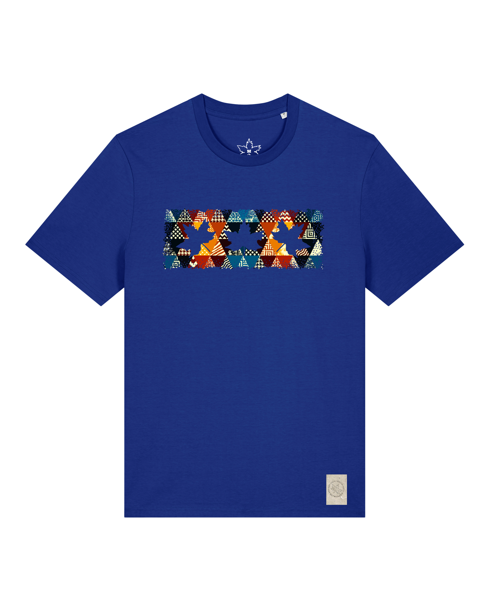 bio-unisex-medium fit-tshirt-t(h)ree leafes drift 6-sttu169-kornblume-front