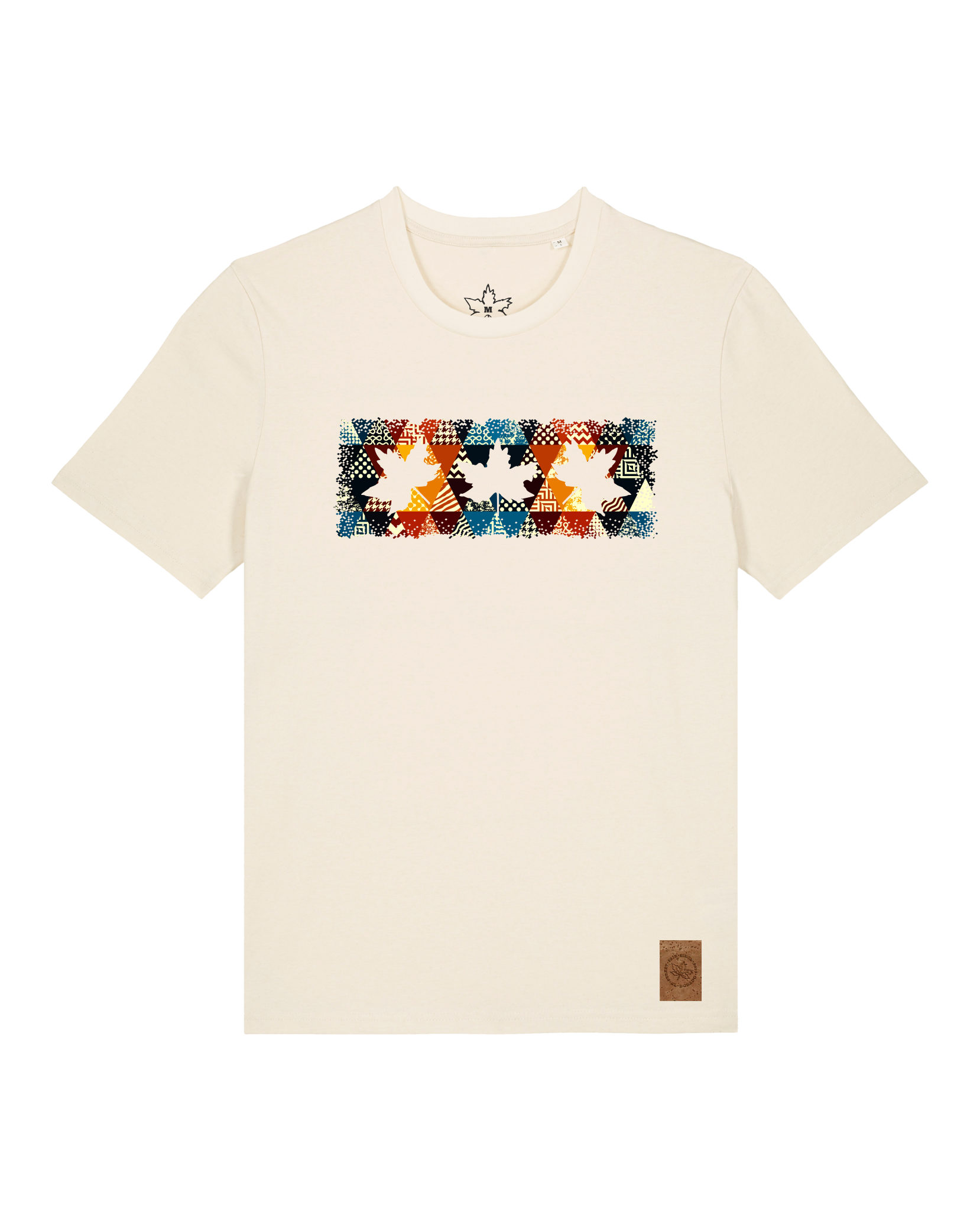 bio-unisex-medium fit-tshirt-t(h)ree leafes drift 6-sttu169-natur-front