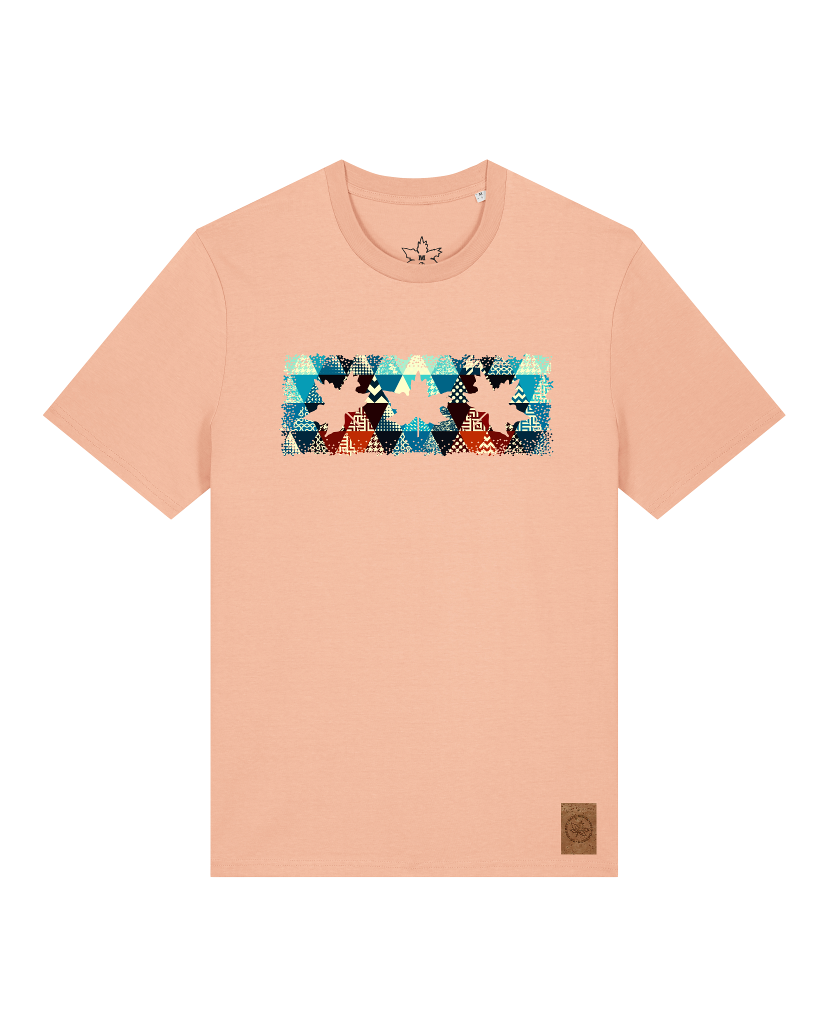 bio-unisex-medium fit-tshirt-t(h)ree leafes drift 7-sttu169-agyptische keramik-front