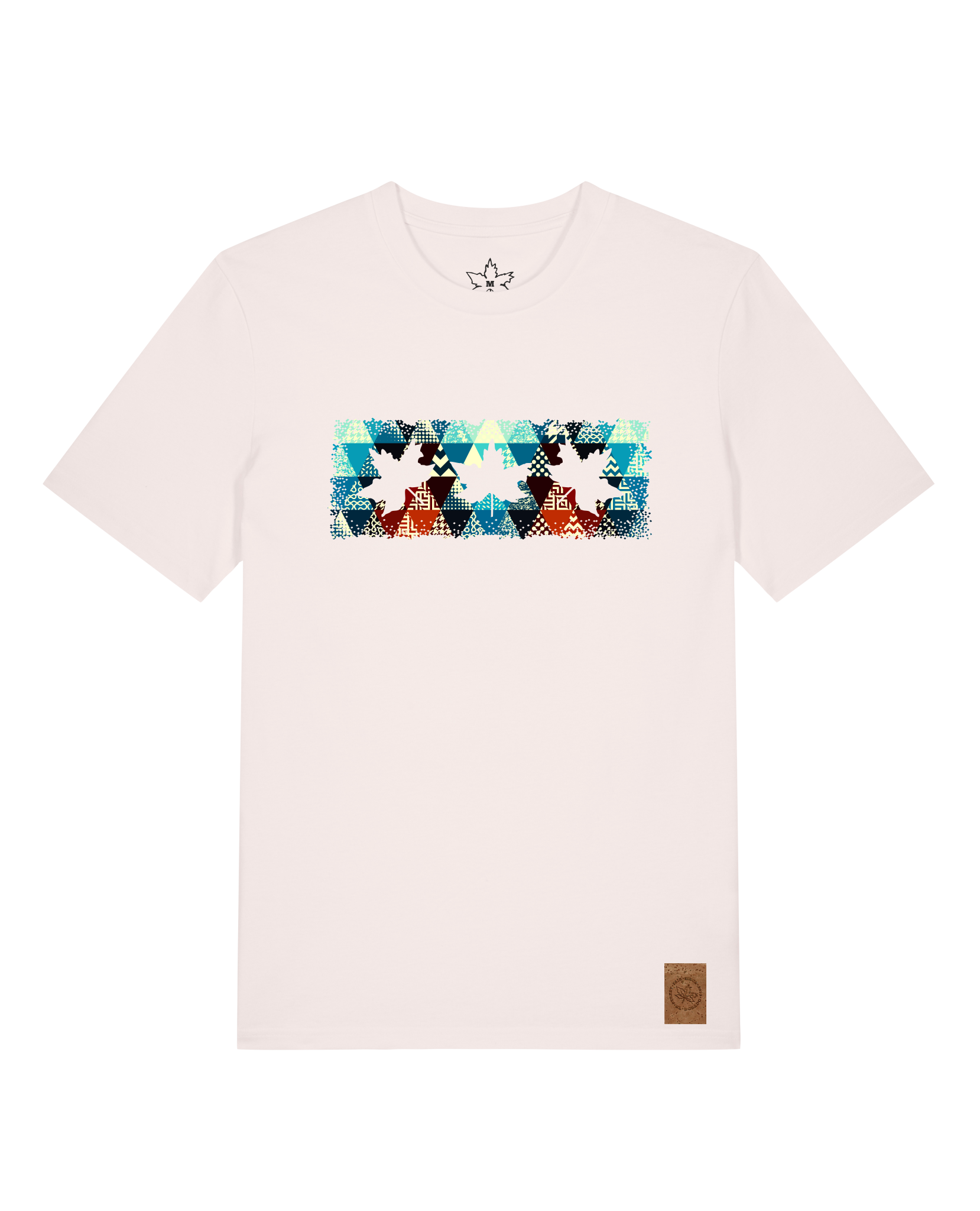 bio-unisex-medium fit-tshirt-t(h)ree leafes drift 7-sttu169-baumwollblute-front