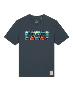 bio-unisex-medium fit-tshirt-t(h)ree leafes drift 7-sttu169-blaubeernacht-front