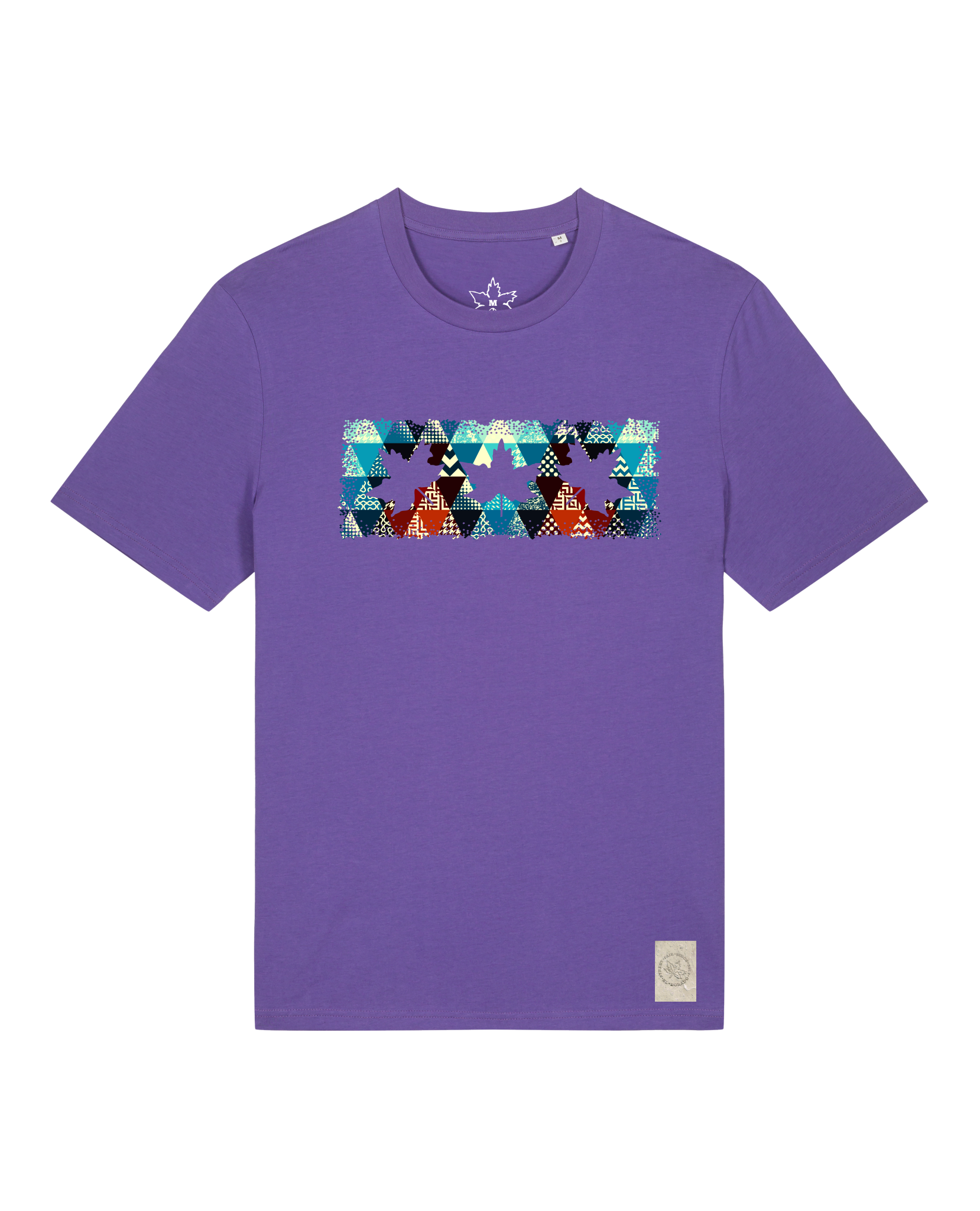 bio-unisex-medium fit-tshirt-t(h)ree leafes drift 7-sttu169-blaukraut-front