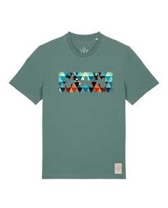 bio-unisex-medium fit-tshirt-t(h)ree leafes drift 7-sttu169-blautanne-front