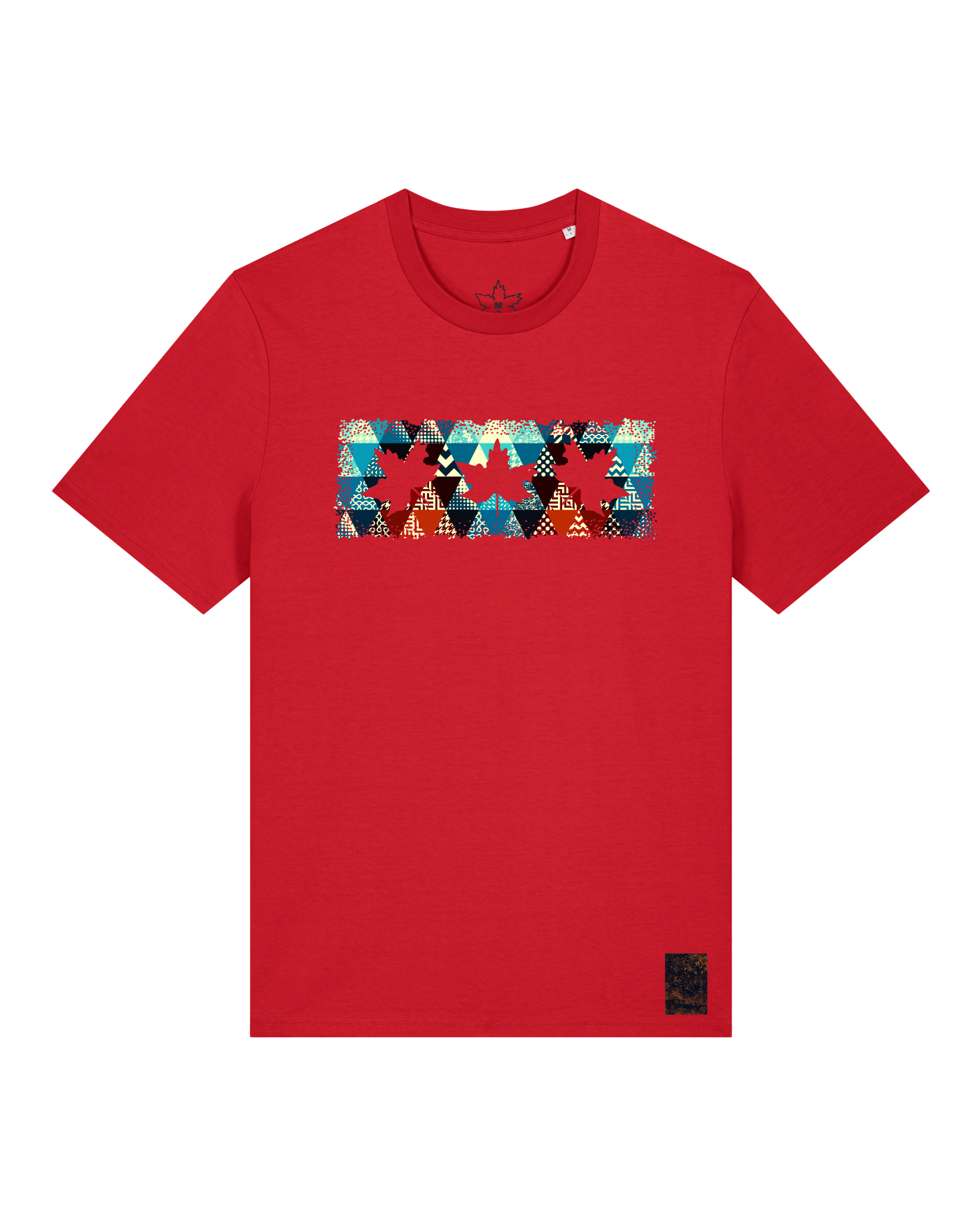 bio-unisex-medium fit-tshirt-t(h)ree leafes drift 7-sttu169-erdbeere-front