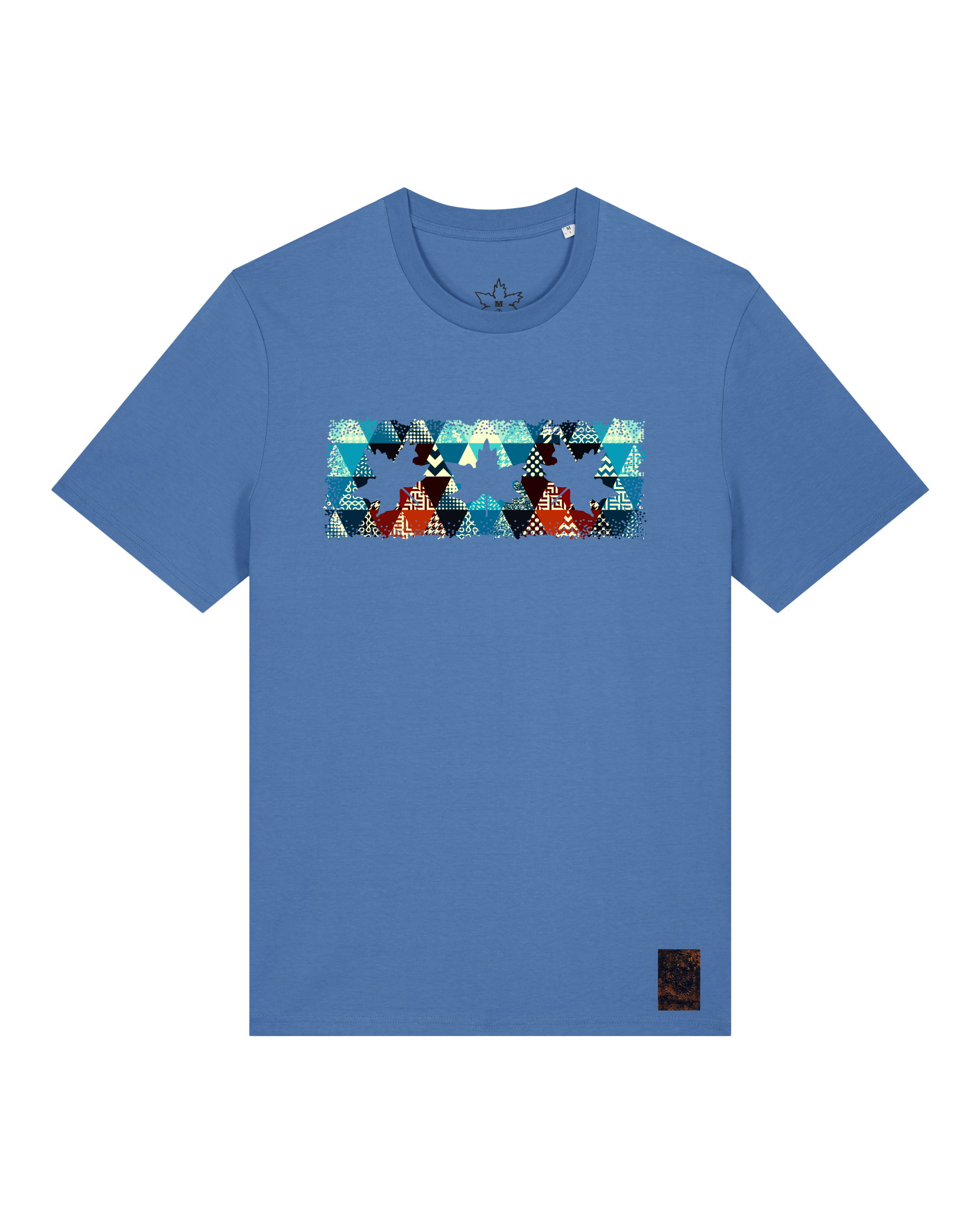 bio-unisex-medium fit-tshirt-t(h)ree leafes drift 7-sttu169-hortensie-front