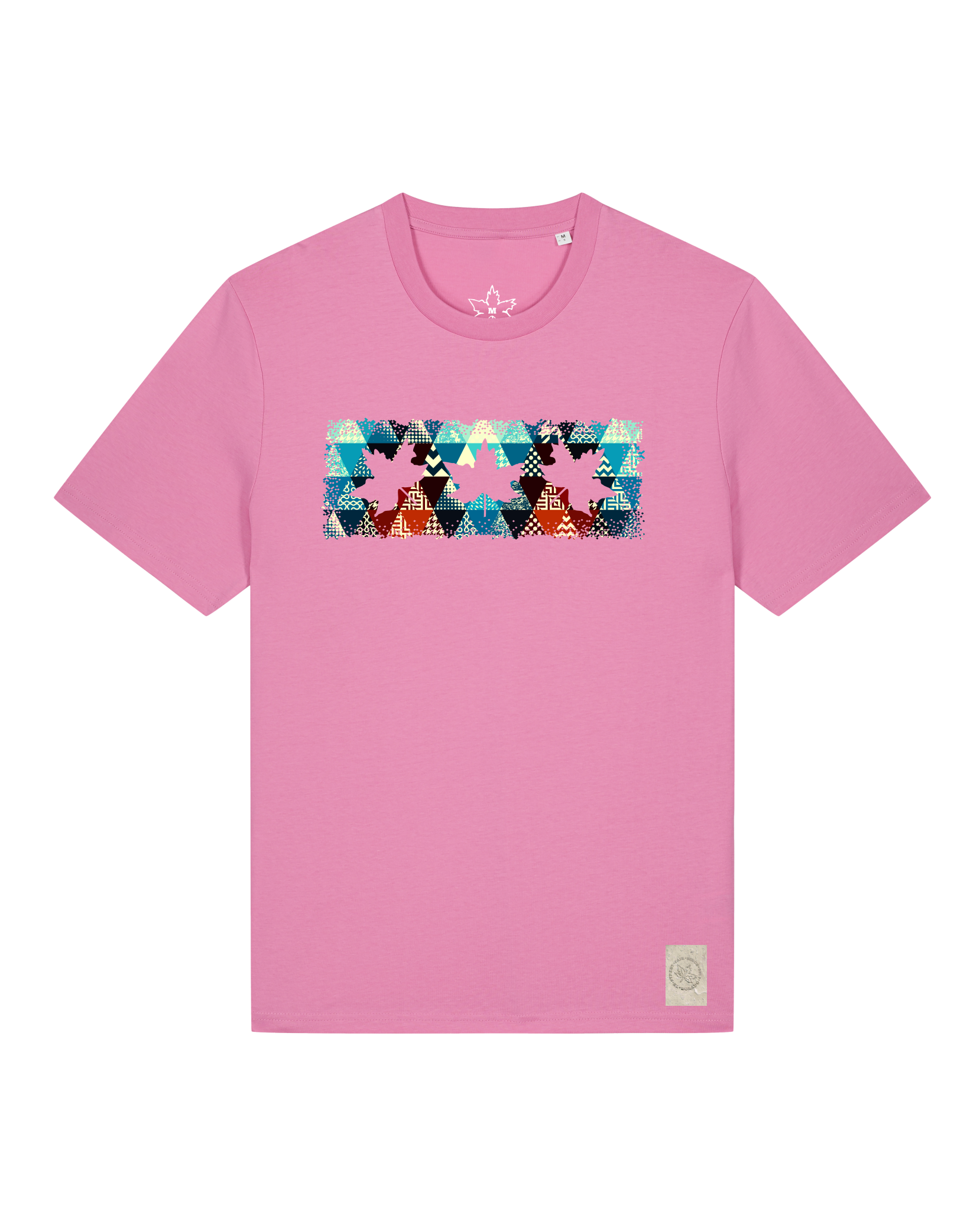 bio-unisex-medium fit-tshirt-t(h)ree leafes drift 7-sttu169-kaugummi-front