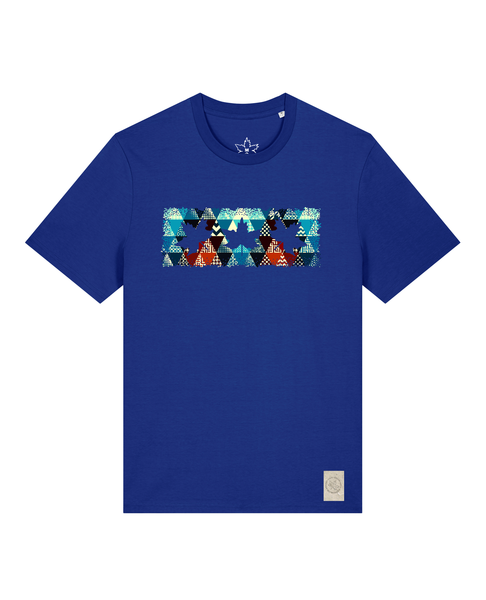 bio-unisex-medium fit-tshirt-t(h)ree leafes drift 7-sttu169-kornblume-front