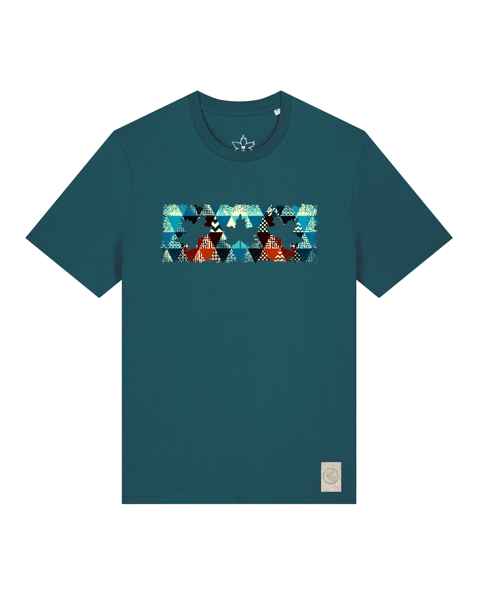 bio-unisex-medium fit-tshirt-t(h)ree leafes drift 7-sttu169-nordmanntanne-front