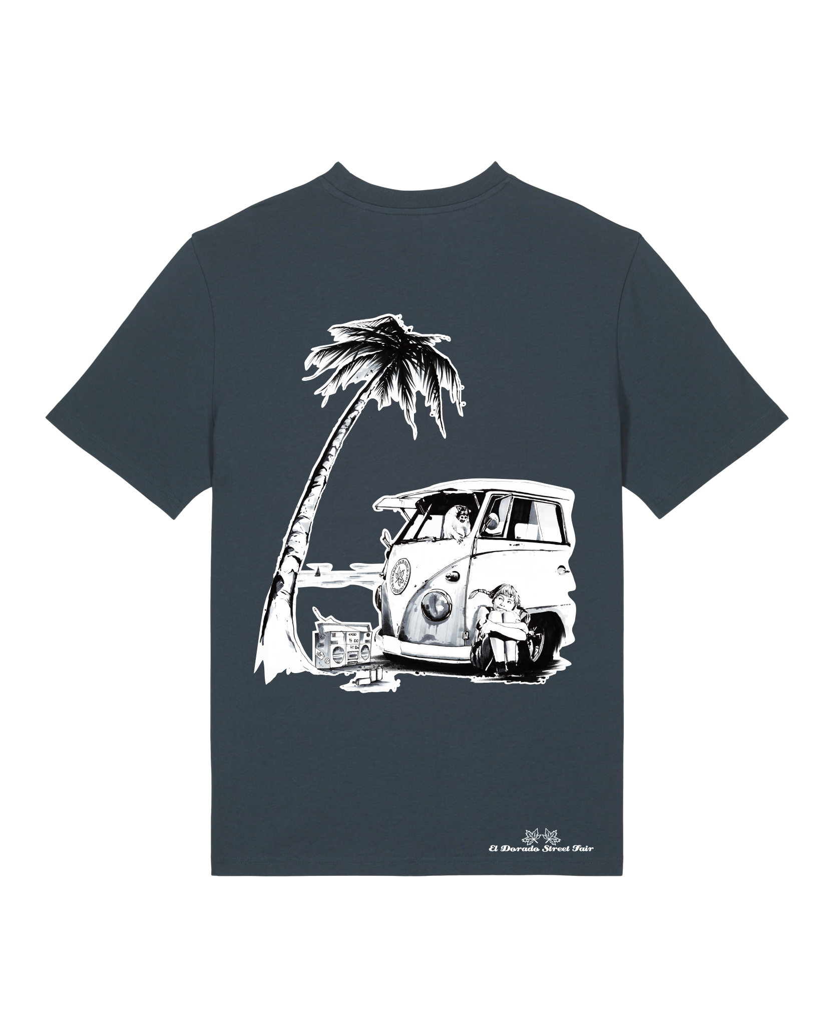 Bio Unisex Medium Fit T-Shirt Travel Free (Backprint)