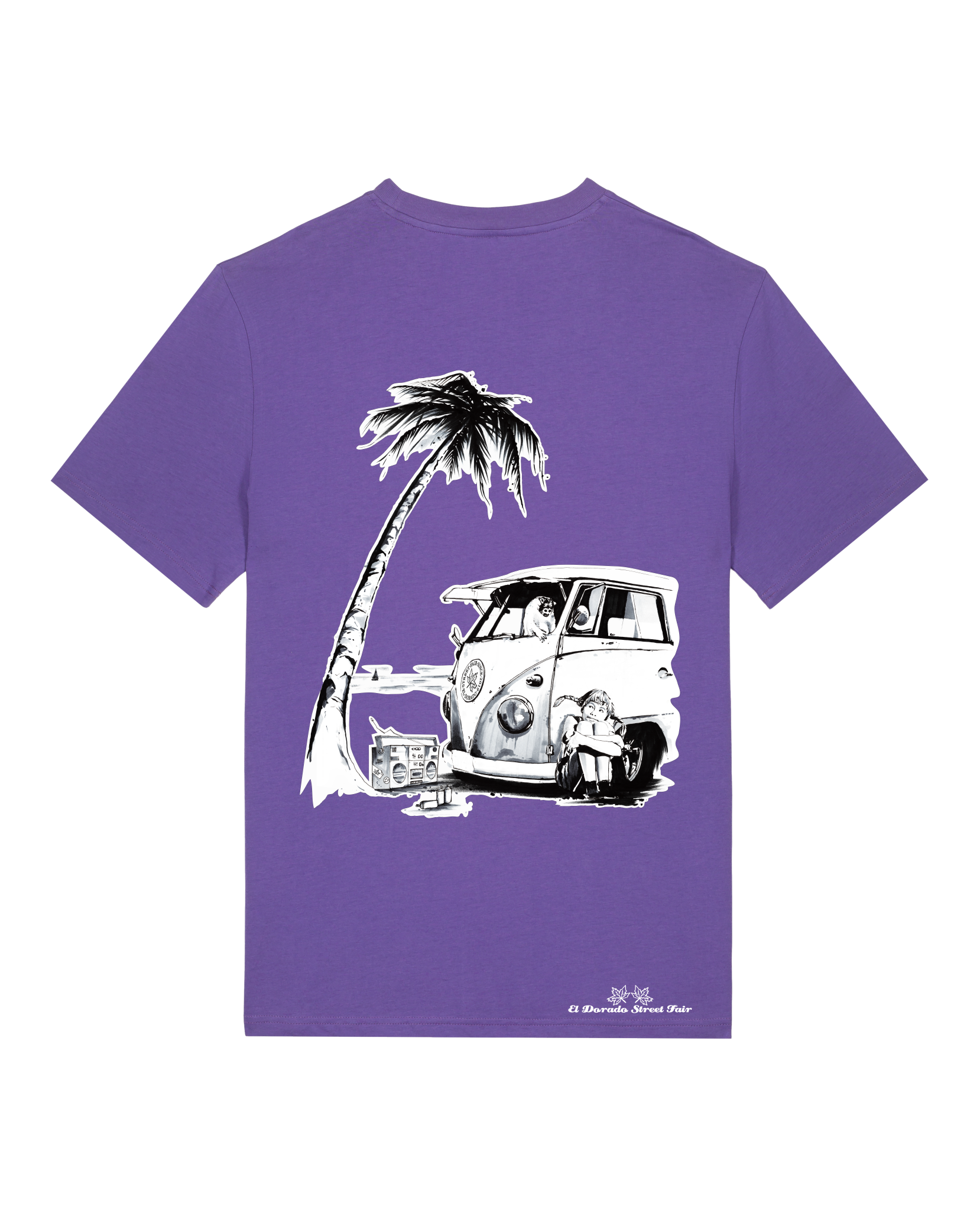 Bio Unisex Medium Fit T-Shirt Travel Free (Backprint)