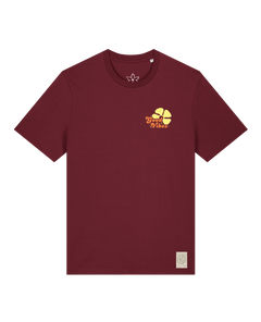 bio-unisex-medium fit-tshirt-travel free (backprint)-sttu169-burgunder rot-front