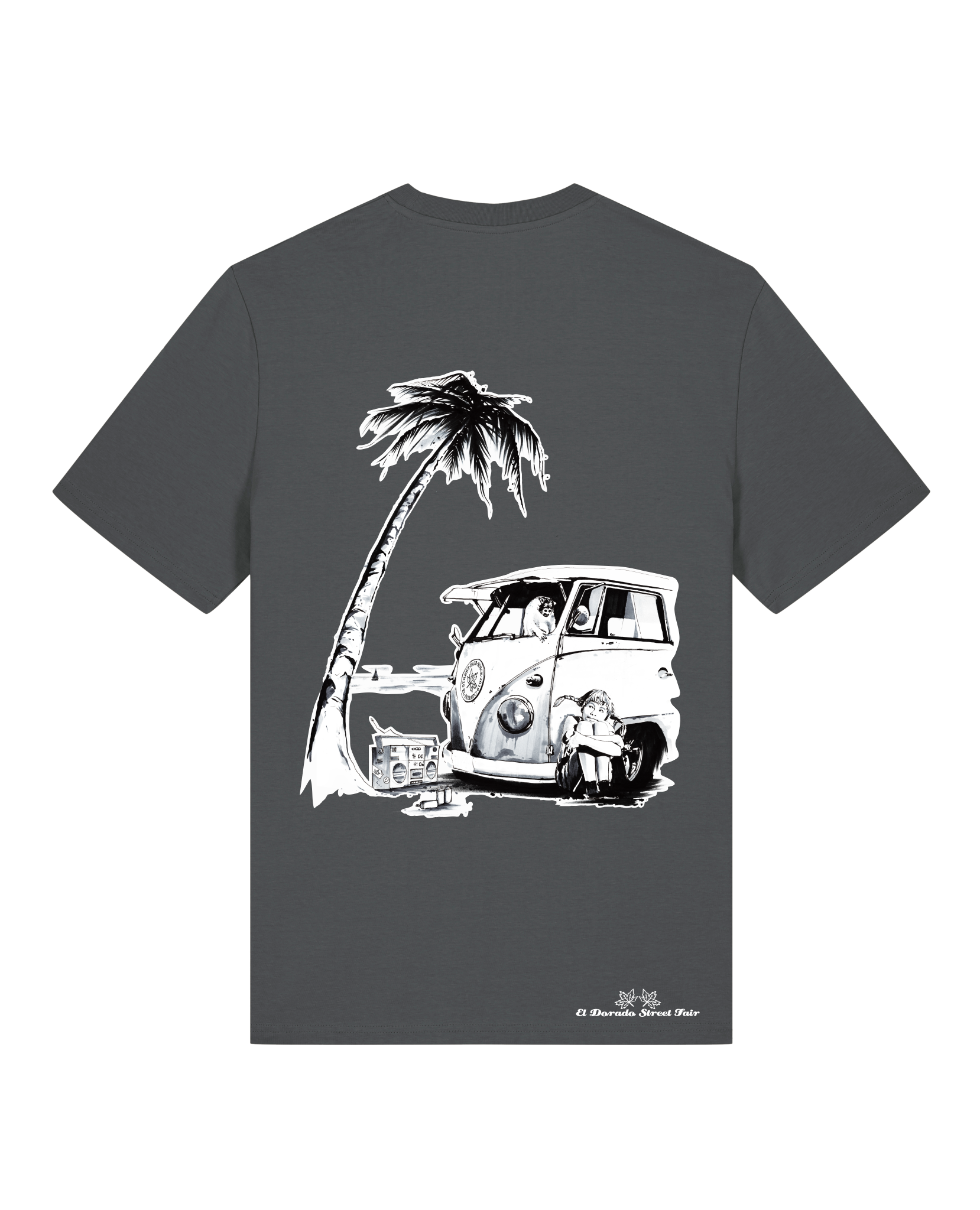 Bio Unisex Medium Fit T-Shirt Travel Free (Backprint)