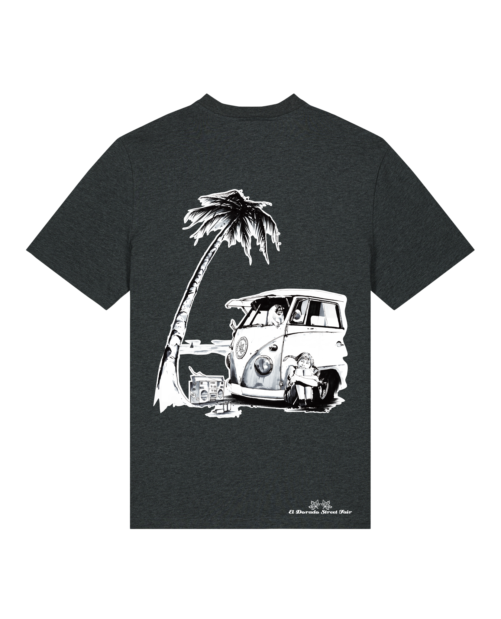 Bio Unisex Medium Fit T-Shirt Travel Free (Backprint)