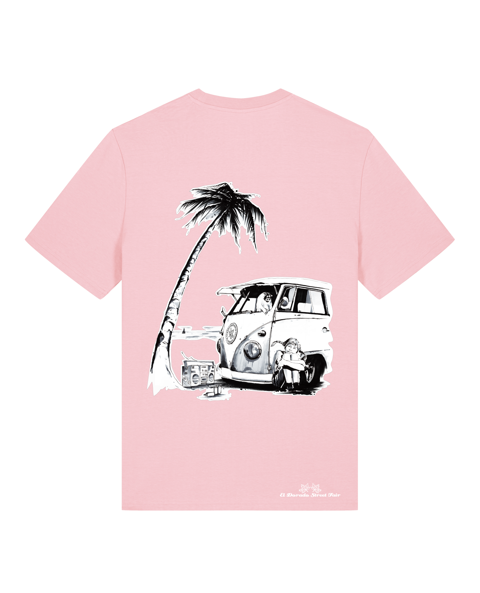 Bio Unisex Medium Fit T-Shirt Travel Free (Backprint)