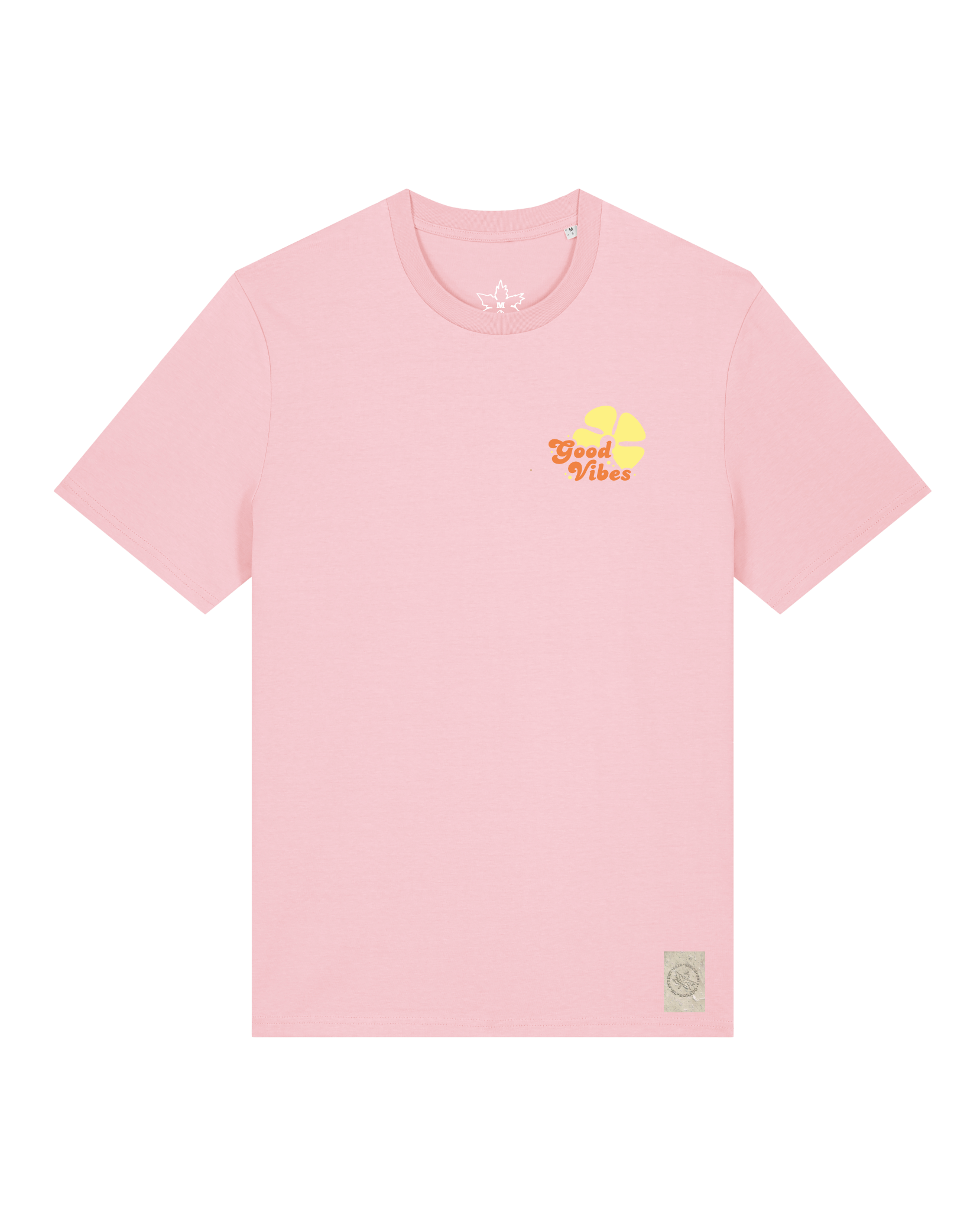 bio-unisex-medium fit-tshirt-travel free (backprint)-sttu169-flamingo-front