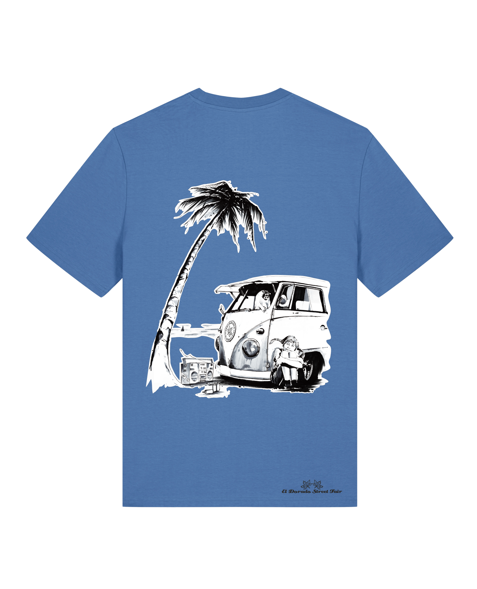 Bio Unisex Medium Fit T-Shirt Travel Free (Backprint)