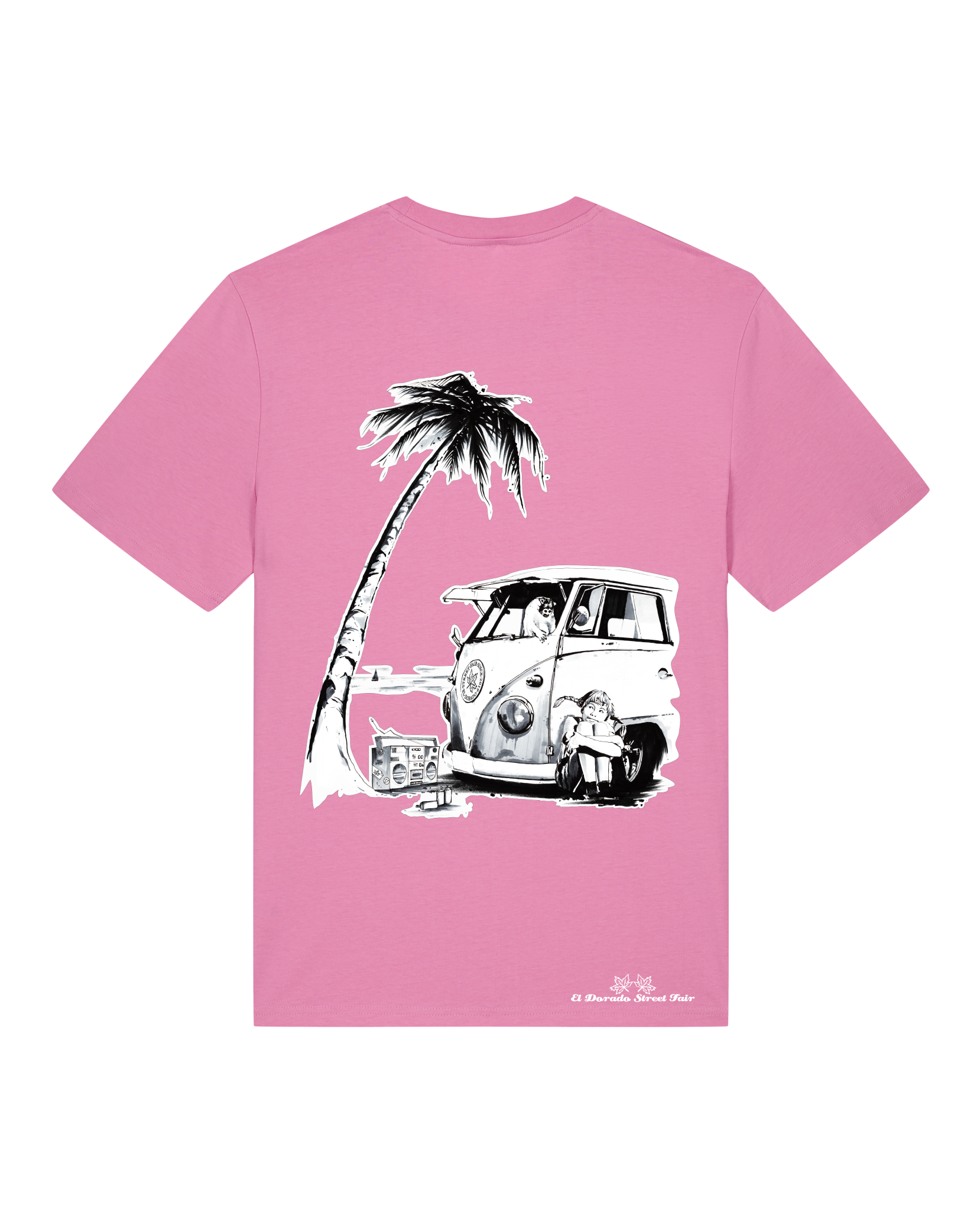 Bio Unisex Medium Fit T-Shirt Travel Free (Backprint)