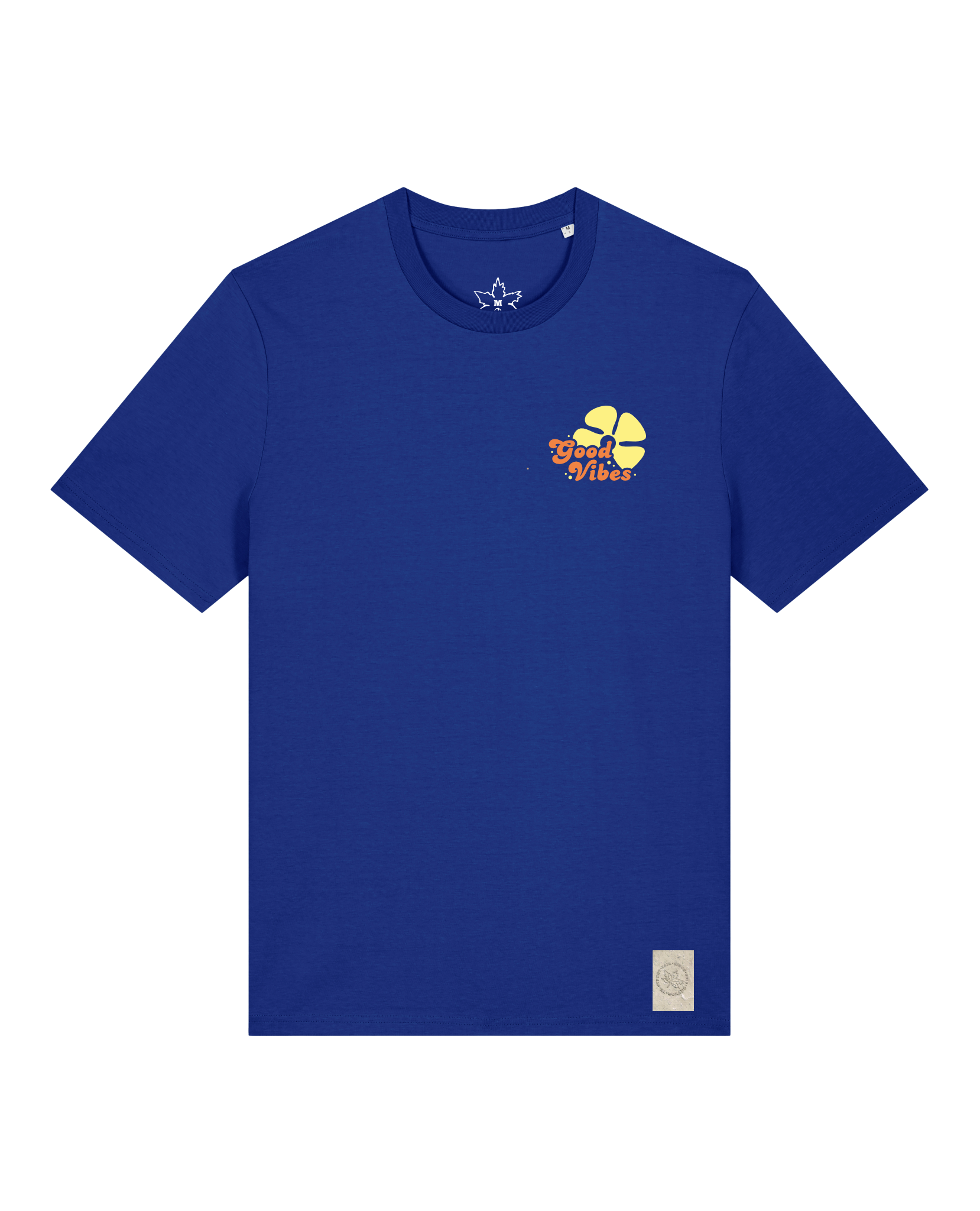 bio-unisex-medium fit-tshirt-travel free (backprint)-sttu169-kornblume-front