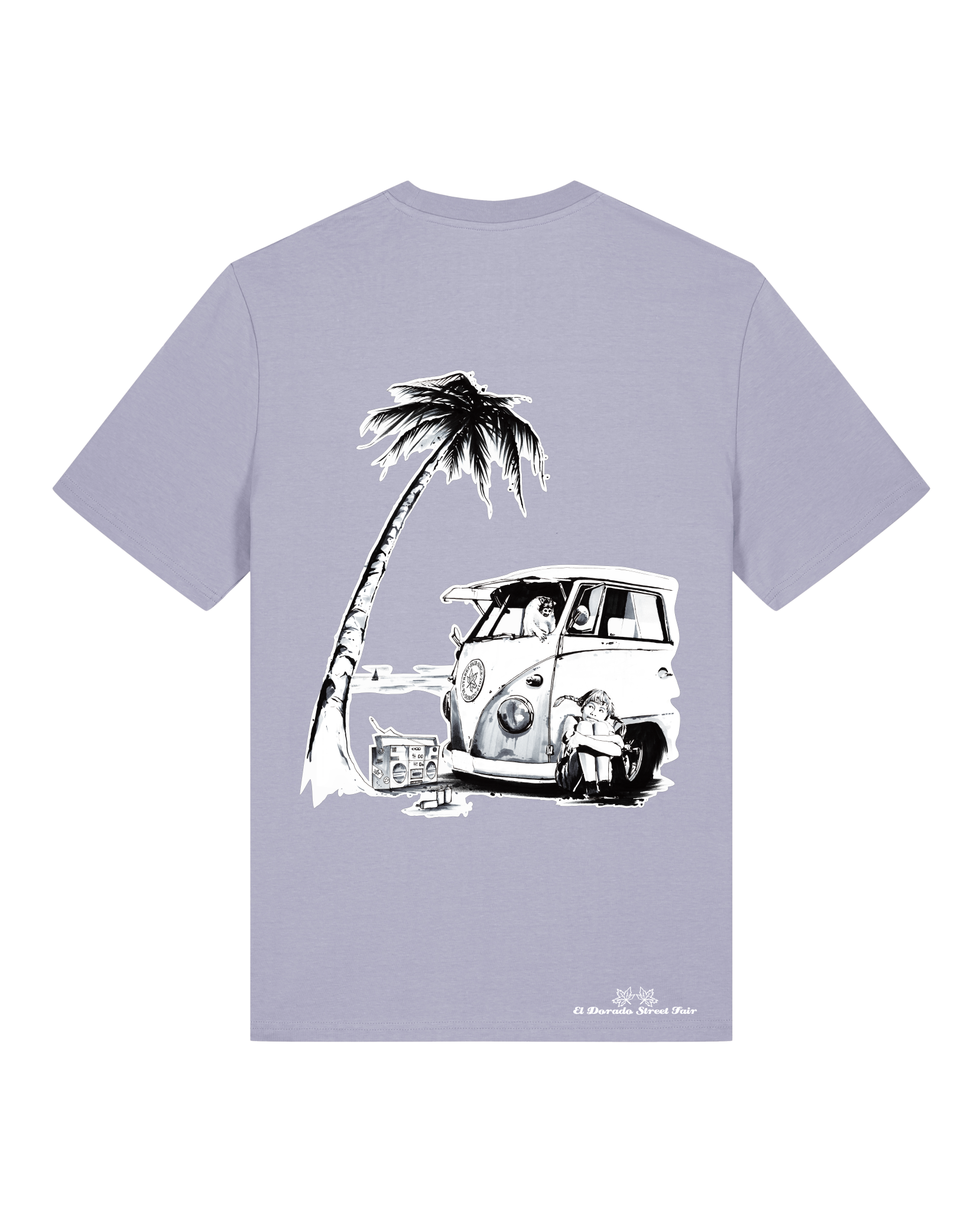 Bio Unisex Medium Fit T-Shirt Travel Free (Backprint)