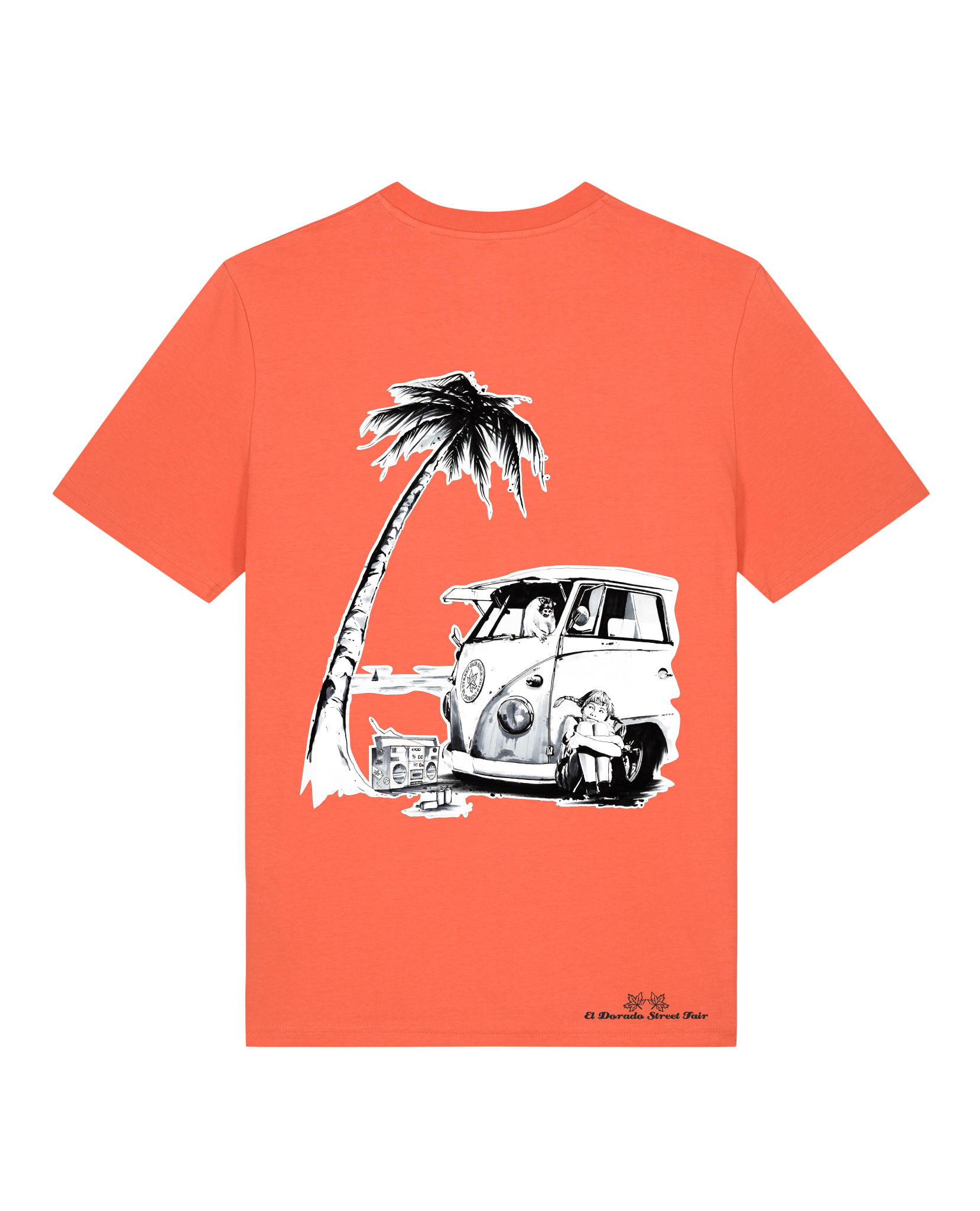 Bio Unisex Medium Fit T-Shirt Travel Free (Backprint)