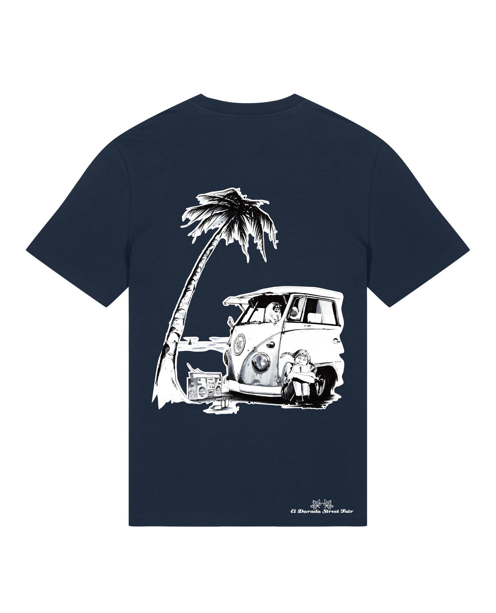 Bio Unisex Medium Fit T-Shirt Travel Free (Backprint)